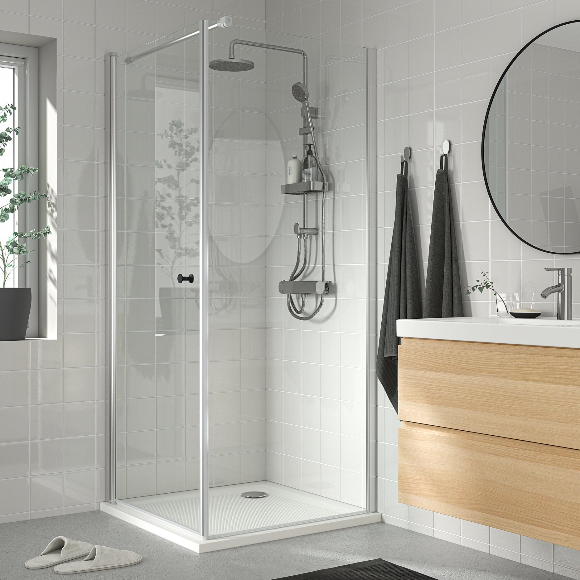 BROGRUND, head/handshower kit with diverter, 706.082.07