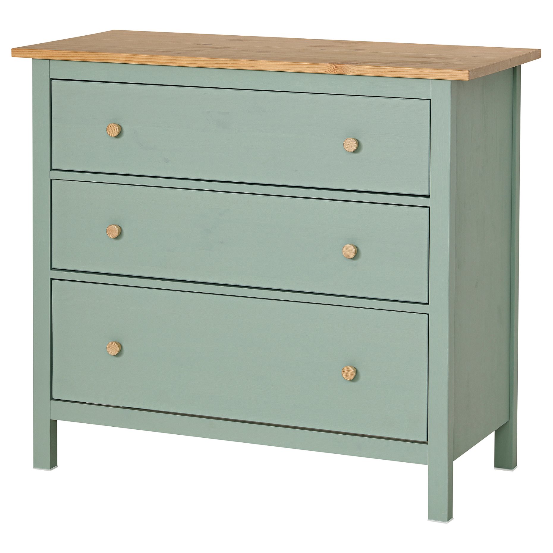 HEMNES, chest of 3 drawers, 108x96 cm, 706.107.38