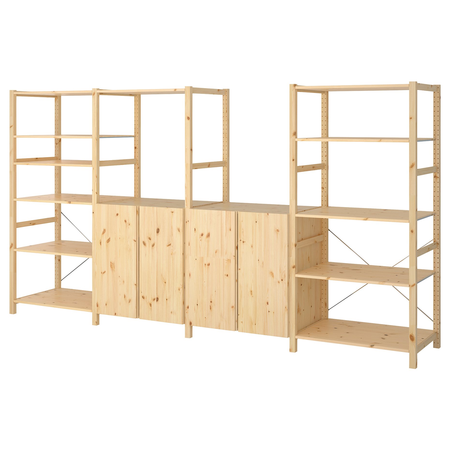 IVAR, 4 sections/shelves, 344x50x179 cm, 792.485.50