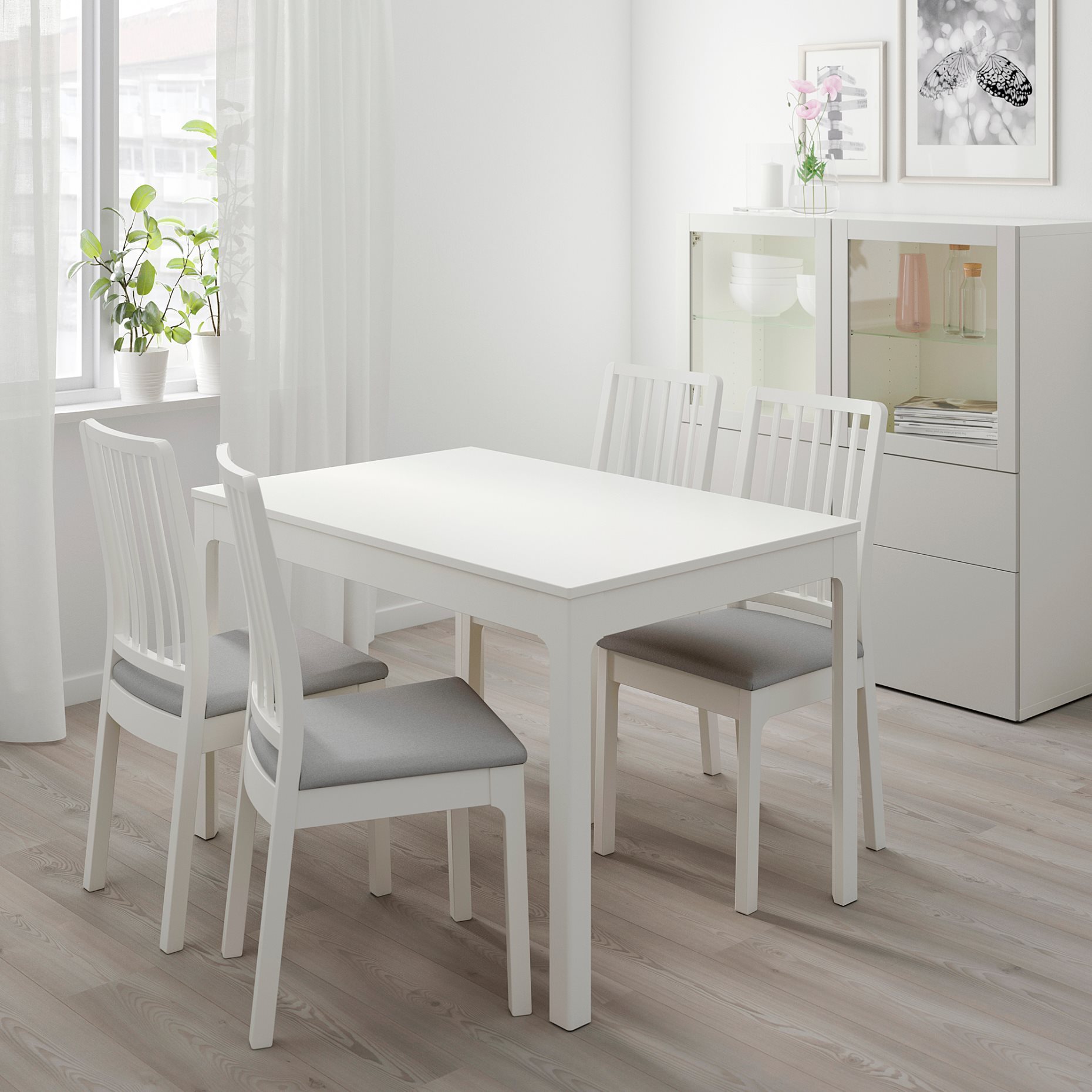 EKEDALEN/EKEDALEN, table and 4 chairs, 792.968.57