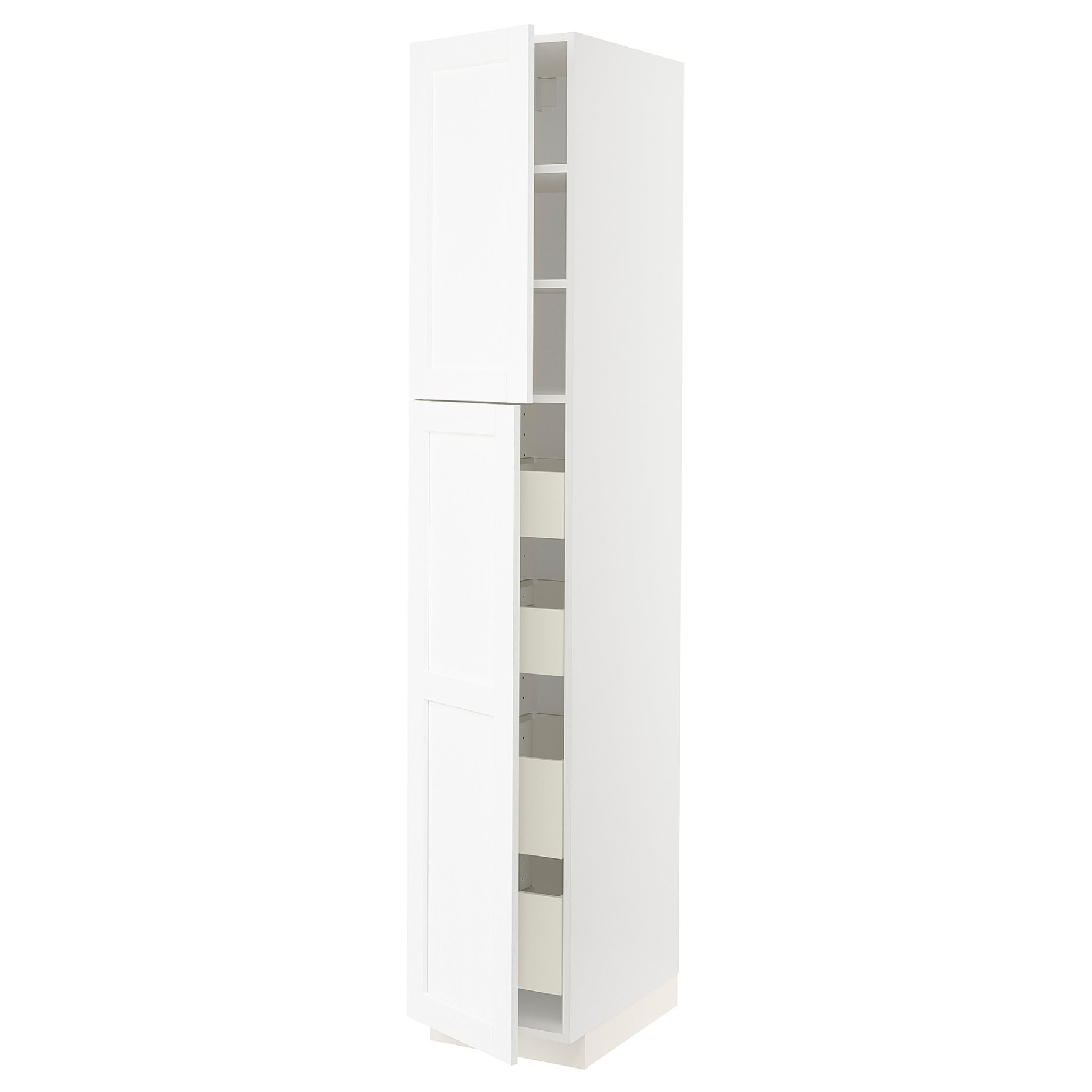 METOD, high cabinet with 2 doors/4 drawers, 40x60x220 cm, 794.733.36