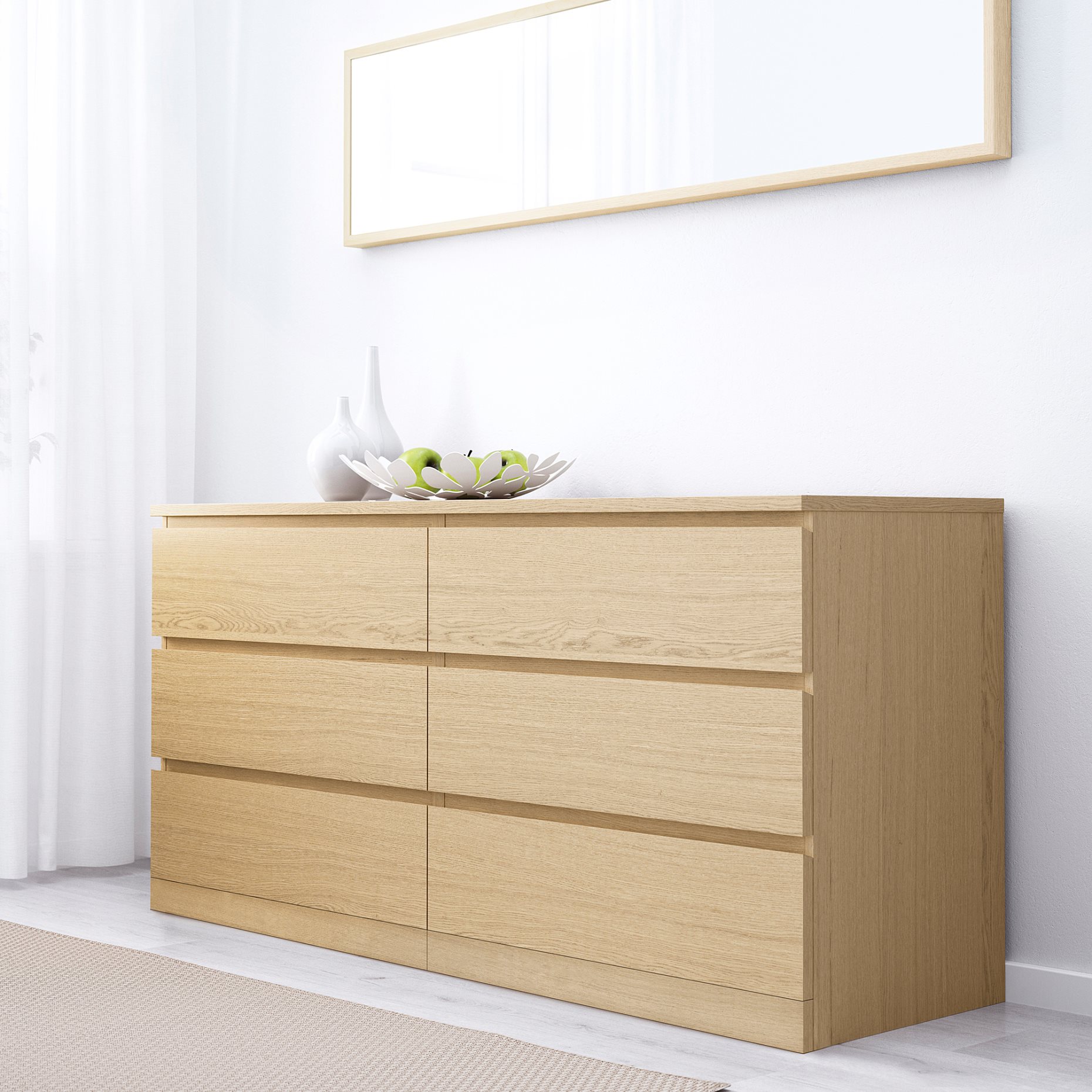 MALM, bedroom furniture/set of 4, 160x200 cm, 794.951.59