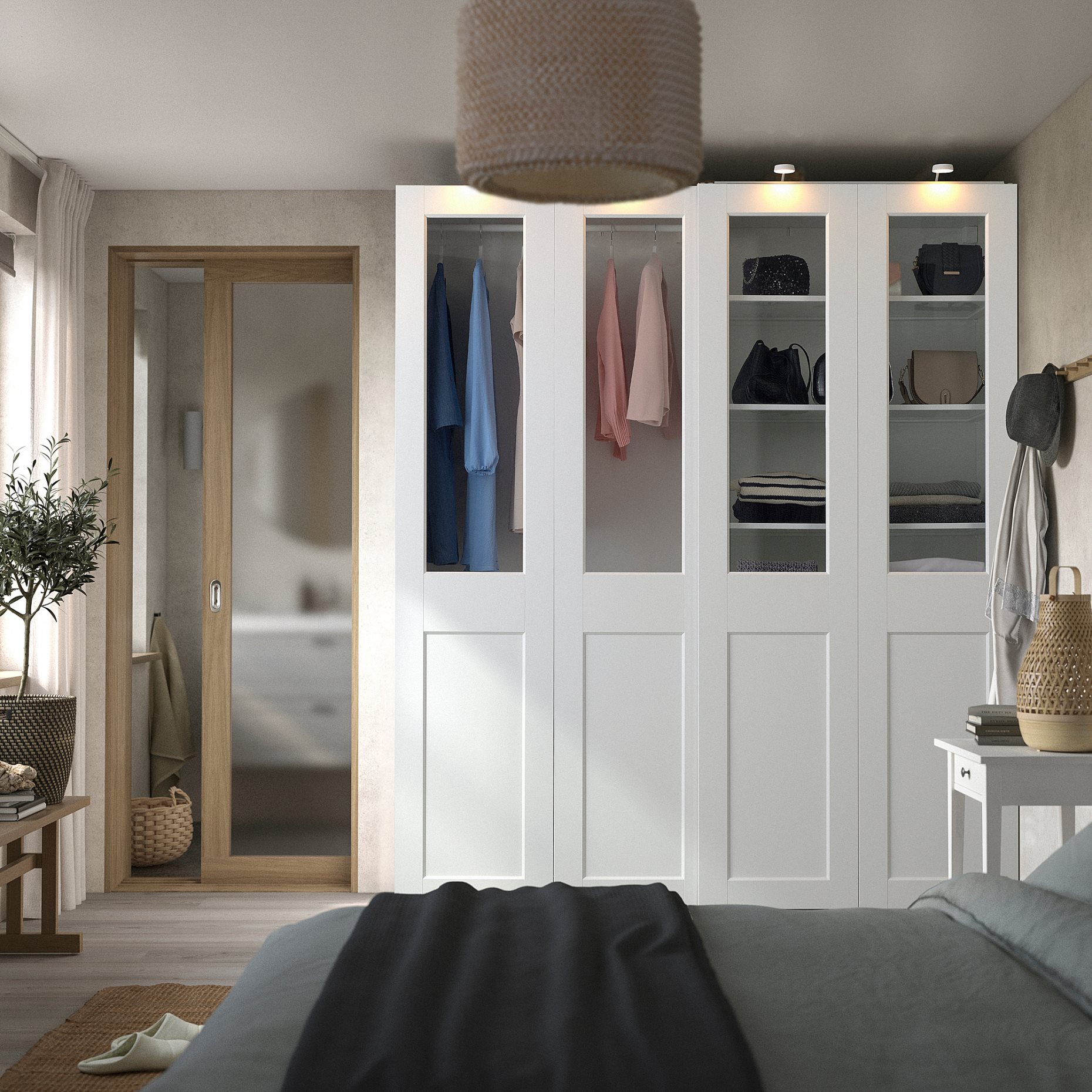 PAX/GRIMO, wardrobe combination, 200x66x236 cm, 795.031.78