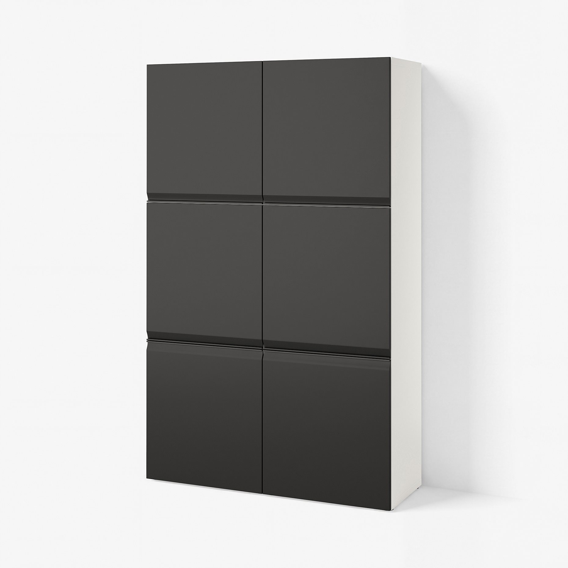 BESTÅ, σύνθεση αποθήκευσης με πόρτες, 120x42x193 cm, 795.693.53