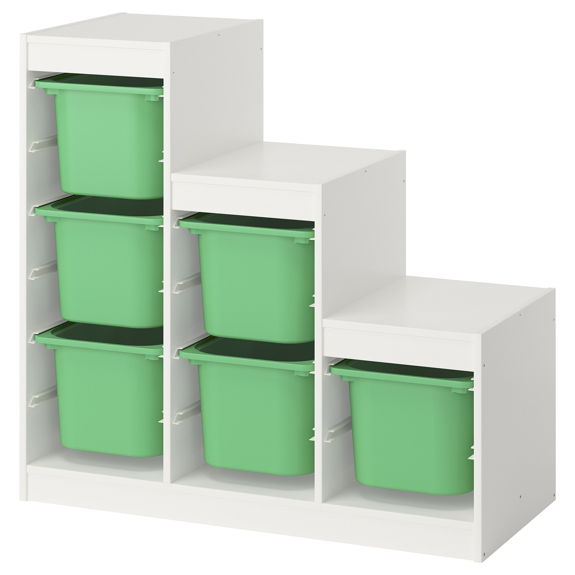 TROFAST, storage combination with boxes, 99x44x94 cm, 795.733.26