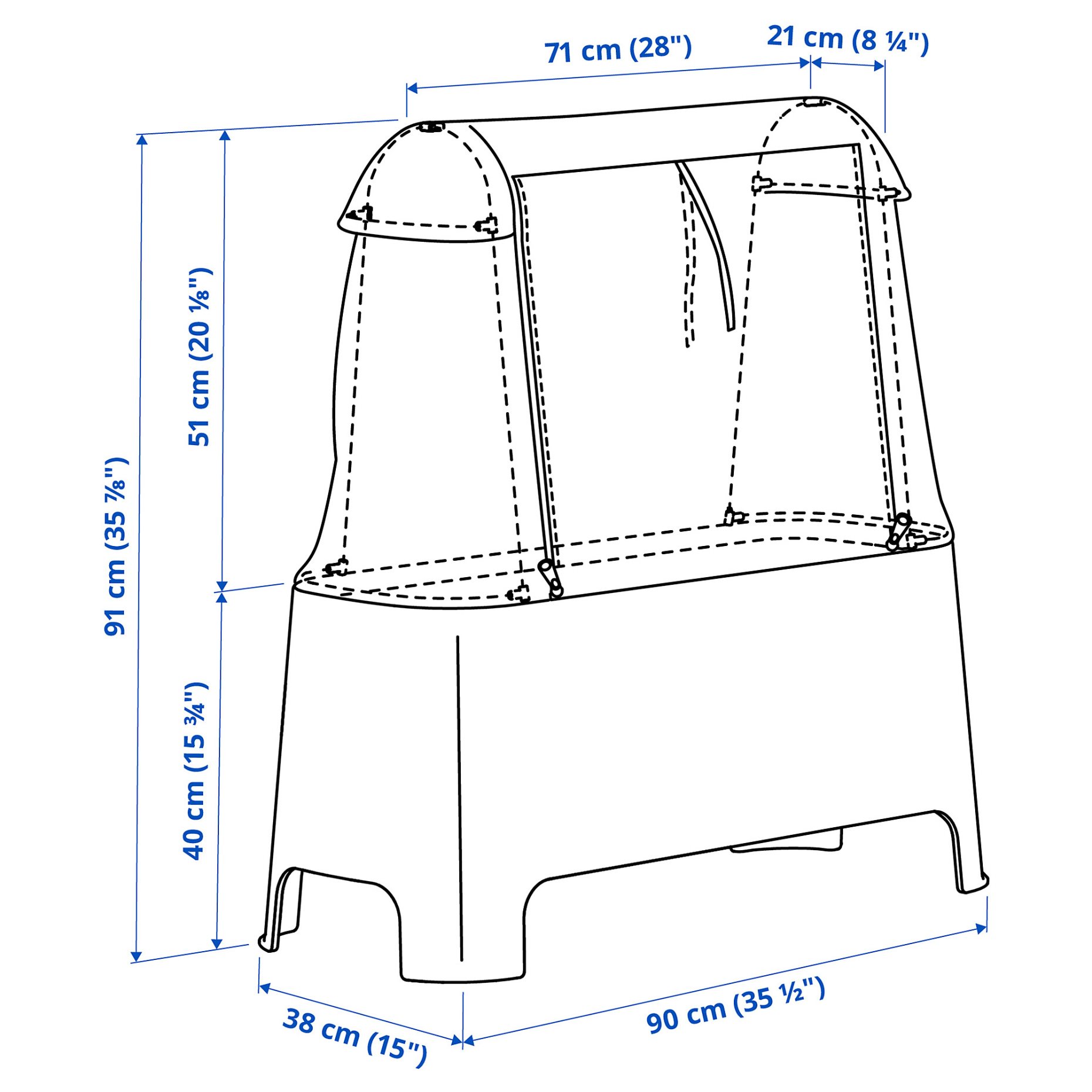 ASPAREN, plant set/outdoor, 89x38x91 cm, 795.775.60
