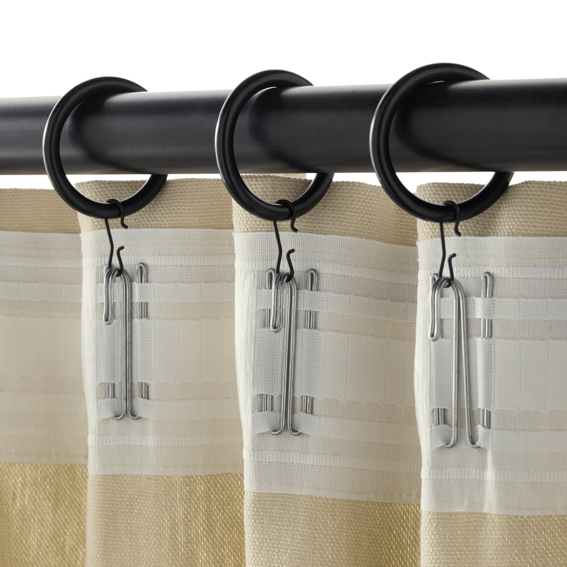 SYRLIG, curtain ring with clip and hook, 802.240.96