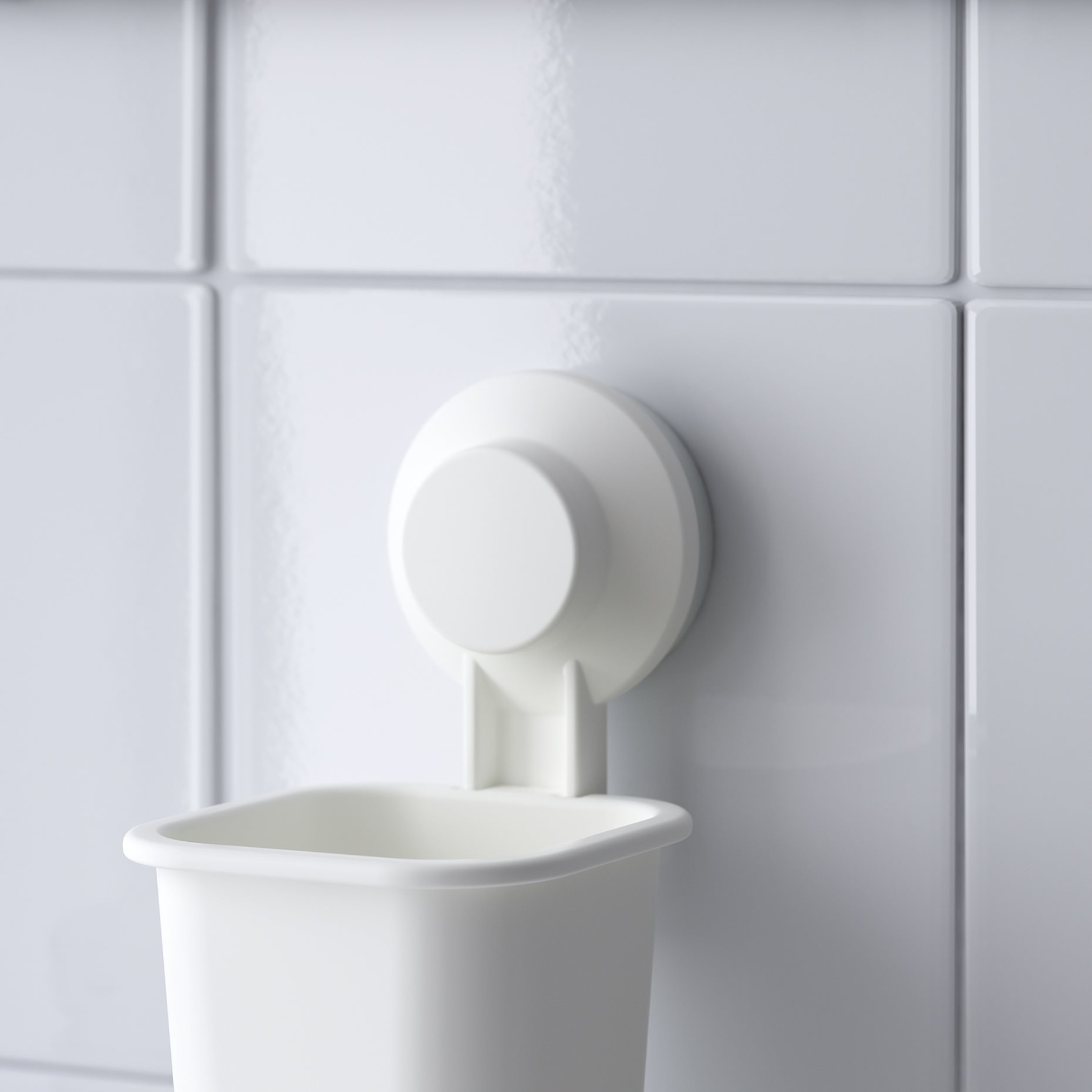 TISKEN, toothbrush holder with suction cup, 803.812.94