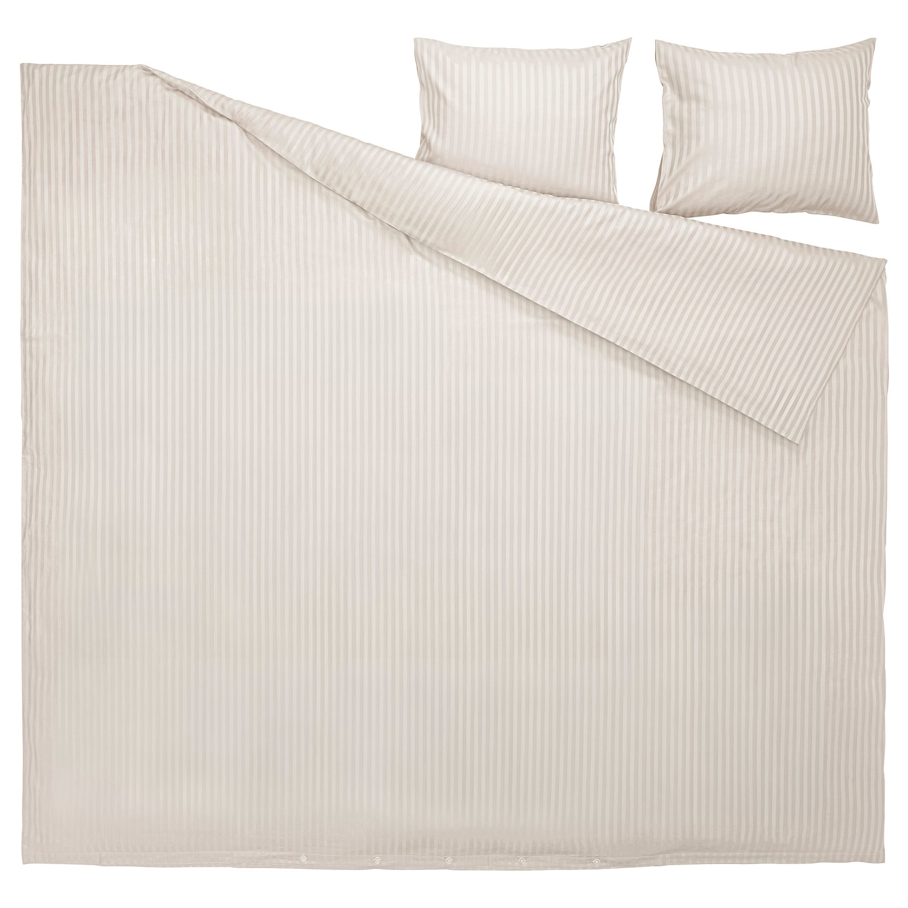 NATTJASMIN, παπλωματοθήκη και 2 μαξιλαροθήκες, 240x220/50x60 cm, 804.426.07