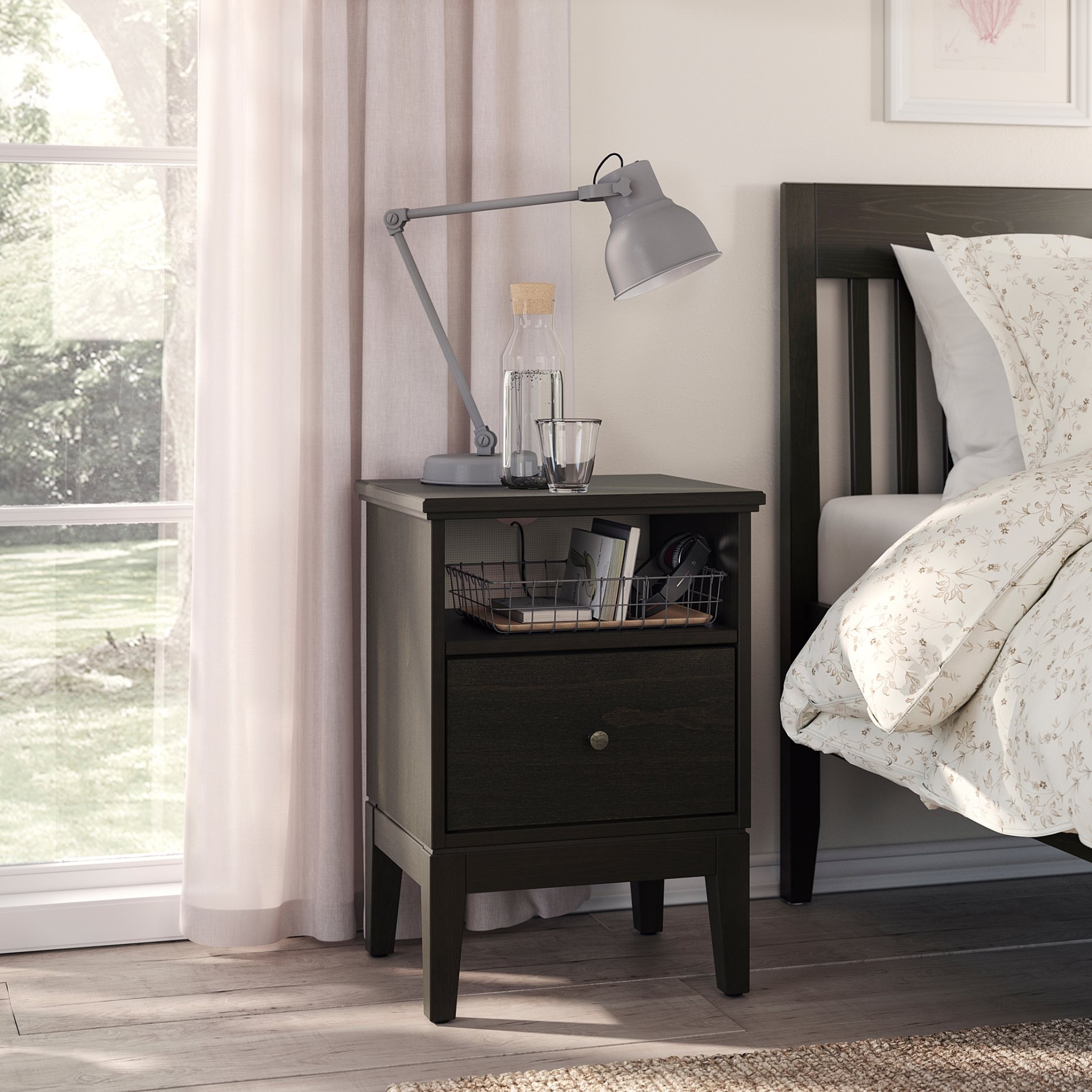 IDANÄS, bedside table, 47x40 cm, 804.588.15