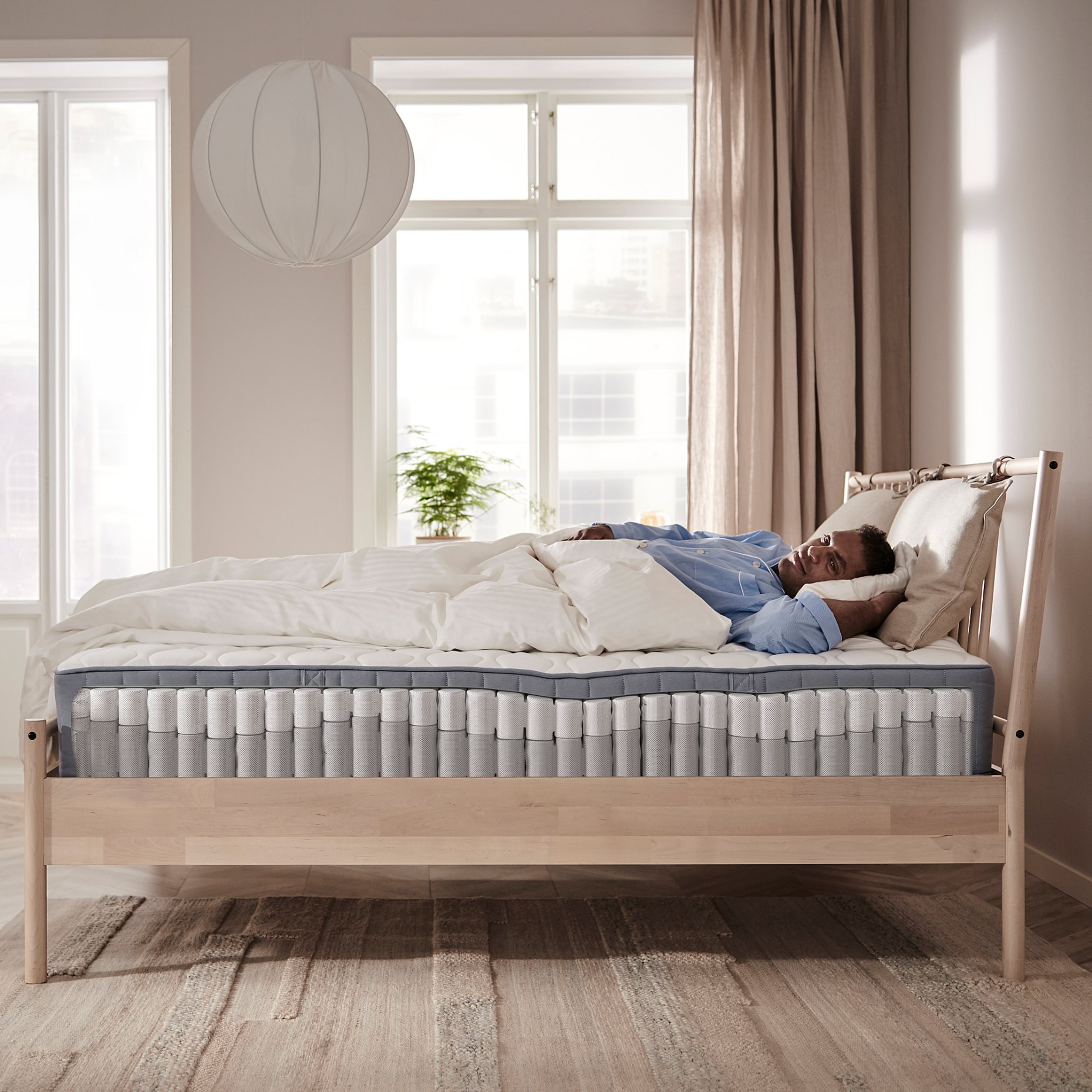 VÅGSTRANDA, pocket sprung mattress/extra firm, 160x200 cm, 804.703.70