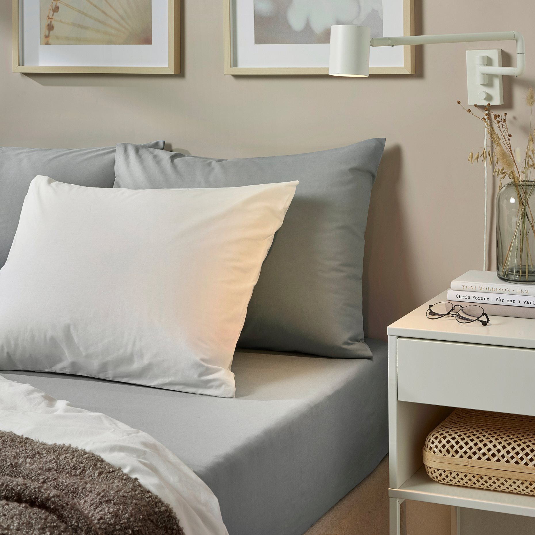 DVALA, fitted sheet, 180x200 cm, 804.824.53