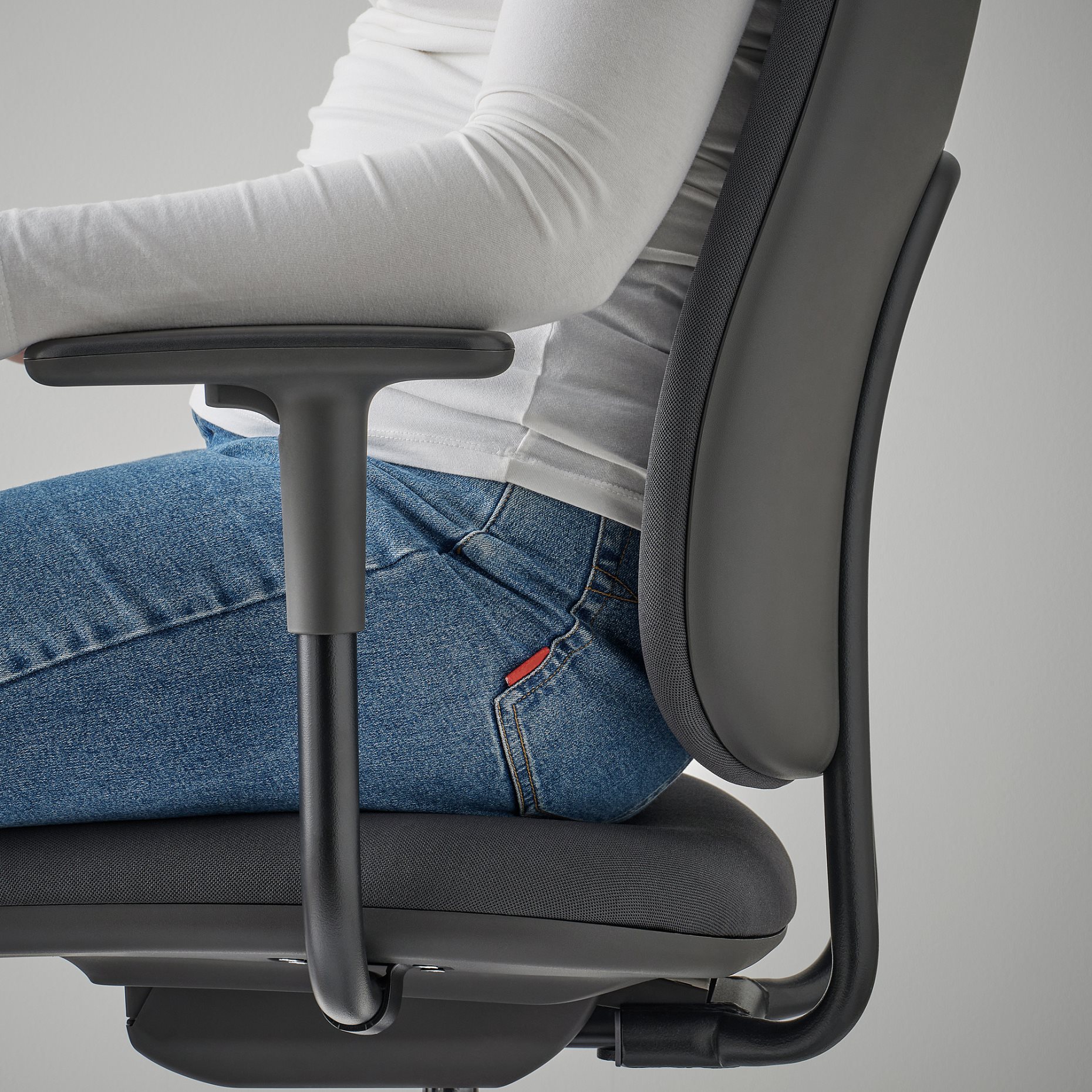 SMORKULL, office chair with armrests, 805.034.36