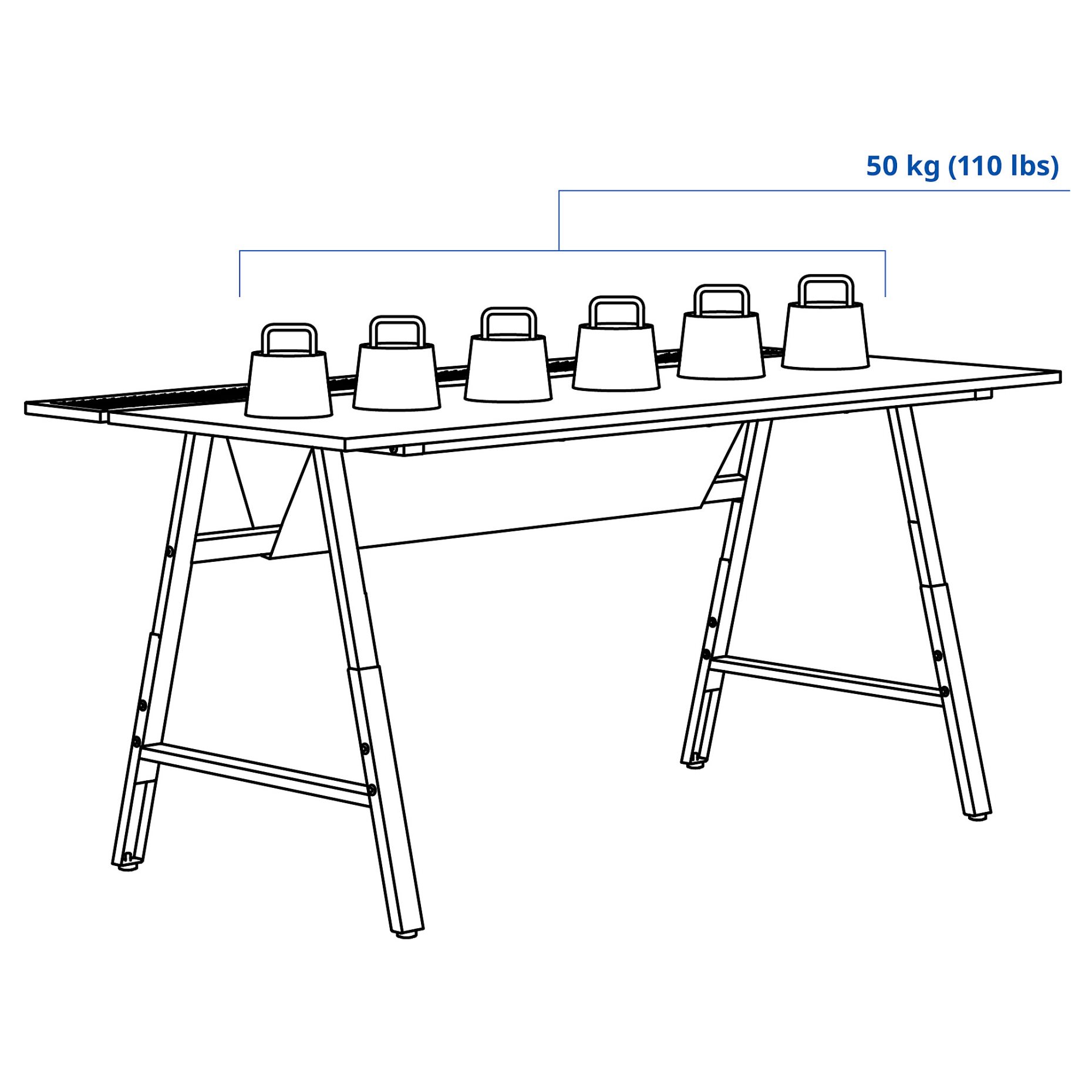 UTESPELARE, gaming desk, 805.076.27