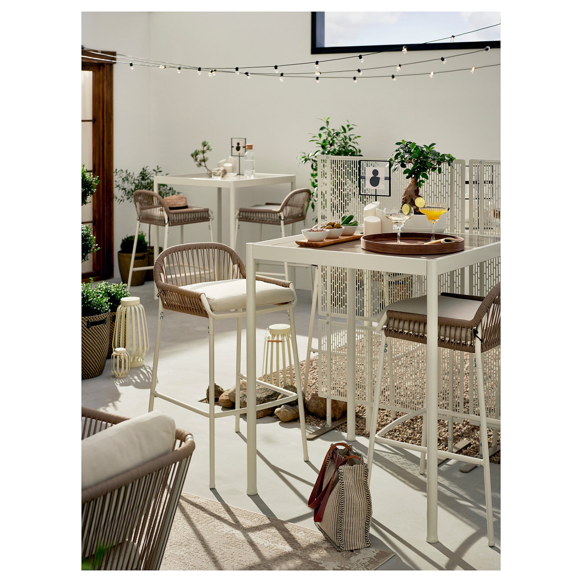 LUNGÖN, privacy screen/in/outdoor, 140x80x40 cm, 805.155.09