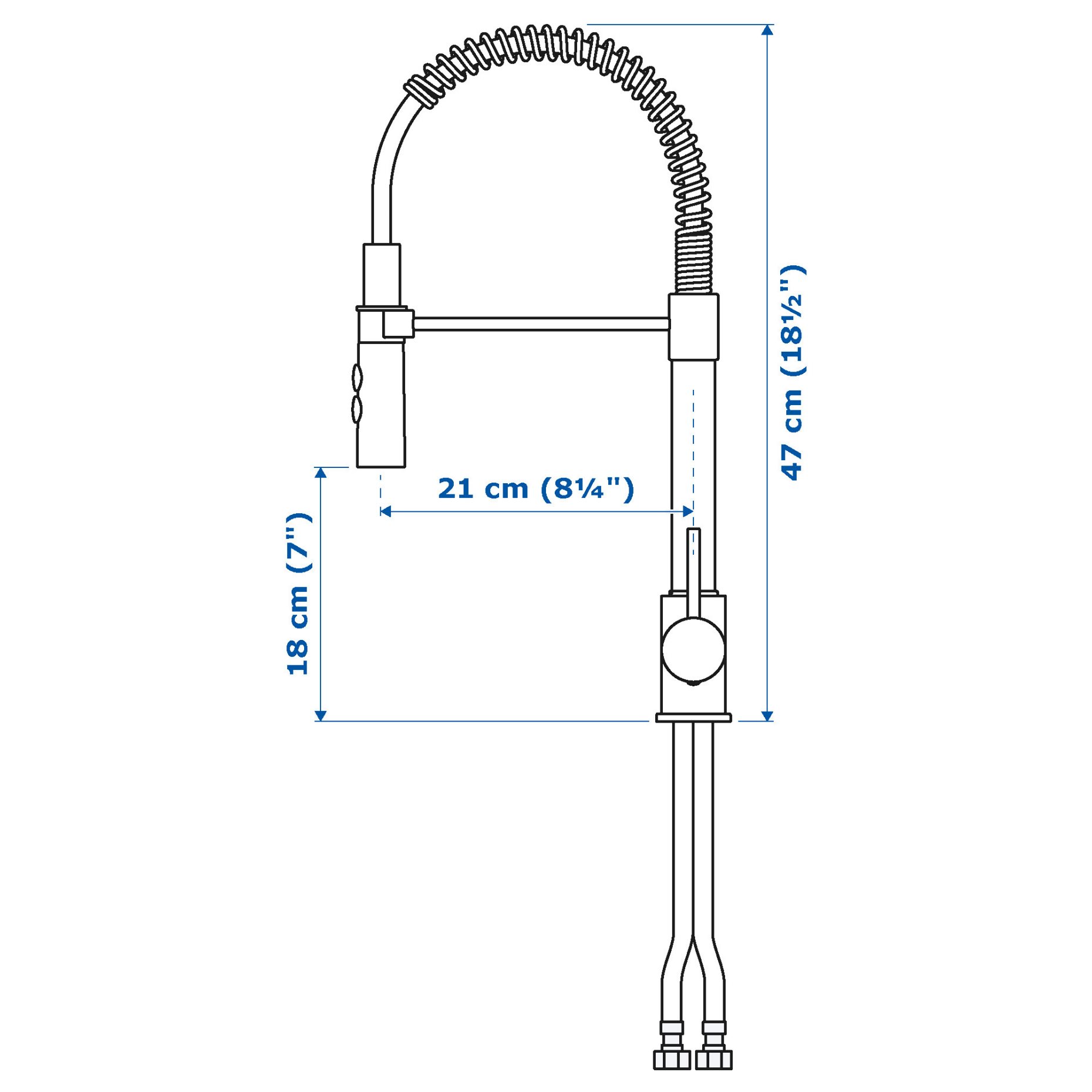 VIMMERN, kitchen mixer tap/handspray, 805.199.51