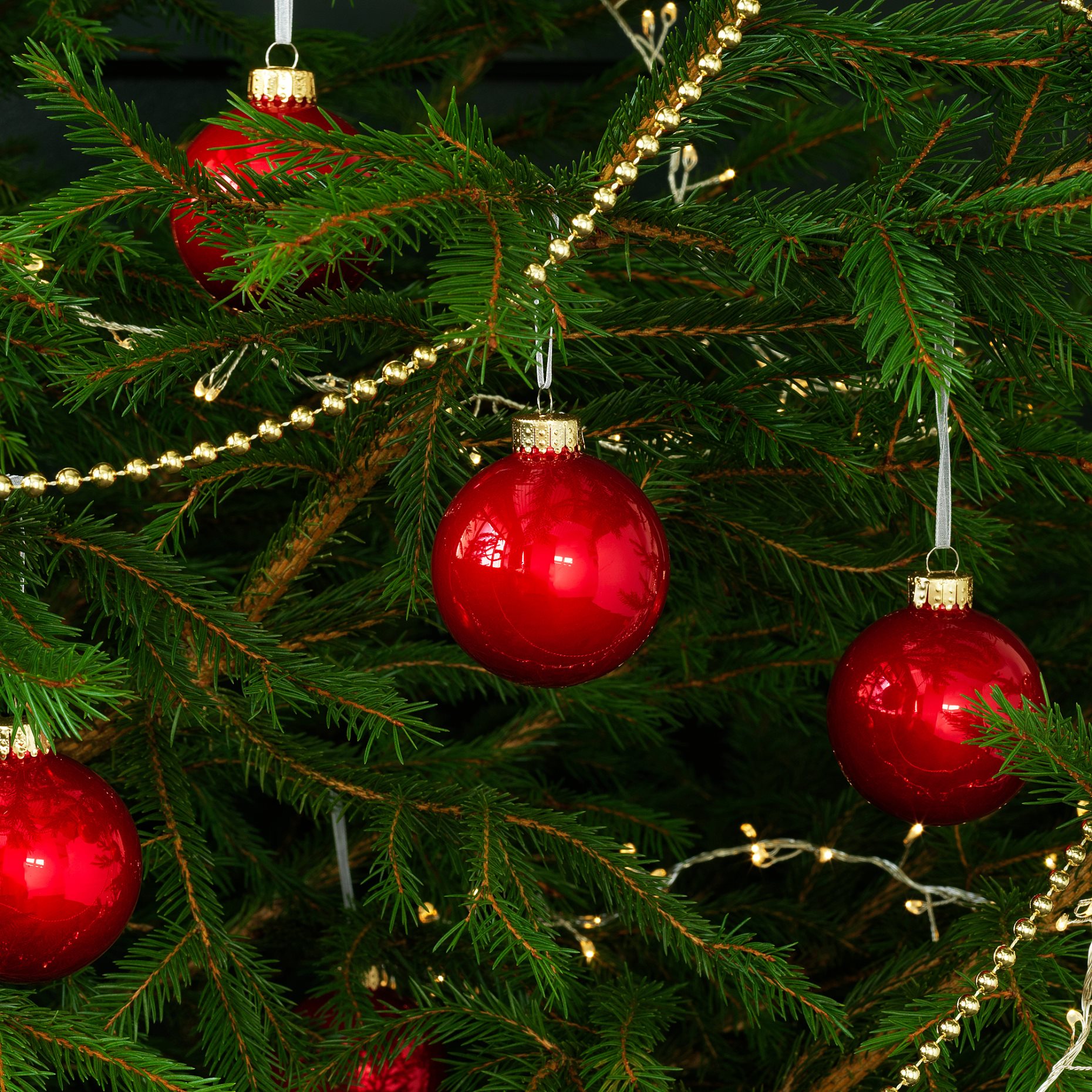 VINTERFINT, decoration bauble/glass/20 pack, 6 cm, 805.242.26