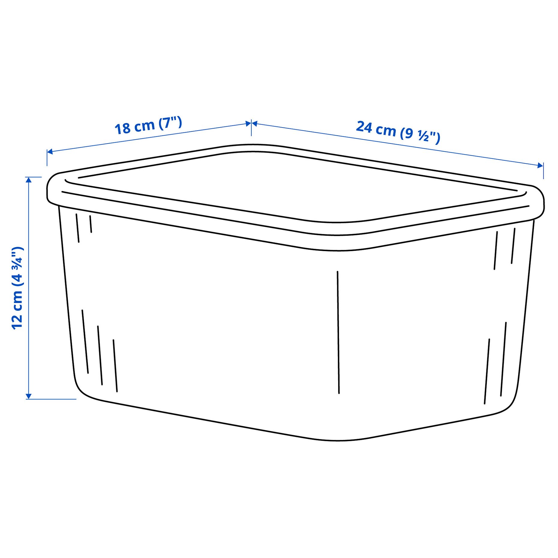 RYKTA, storage box with lid, 18x24x12 cm/3.5 l, 805.331.98