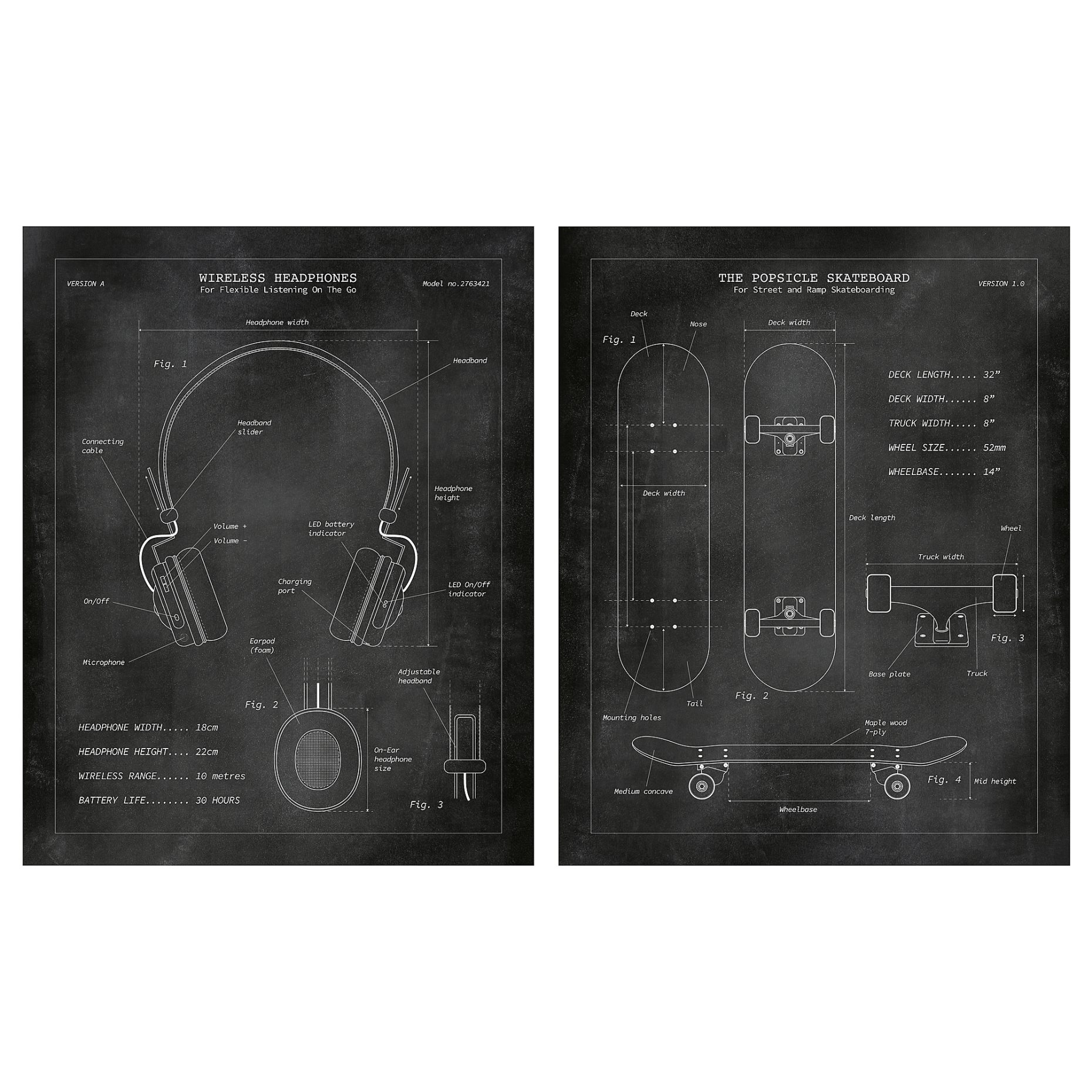 PJÄTTERYD, picture/Blueprints/2 pack, 40x50 cm, 805.605.68