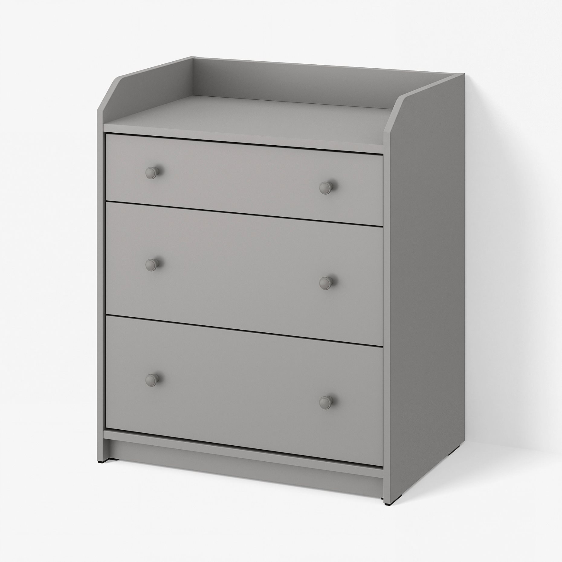 HAUGA, chest of 3 drawers, 70x46x84 cm, 805.815.18