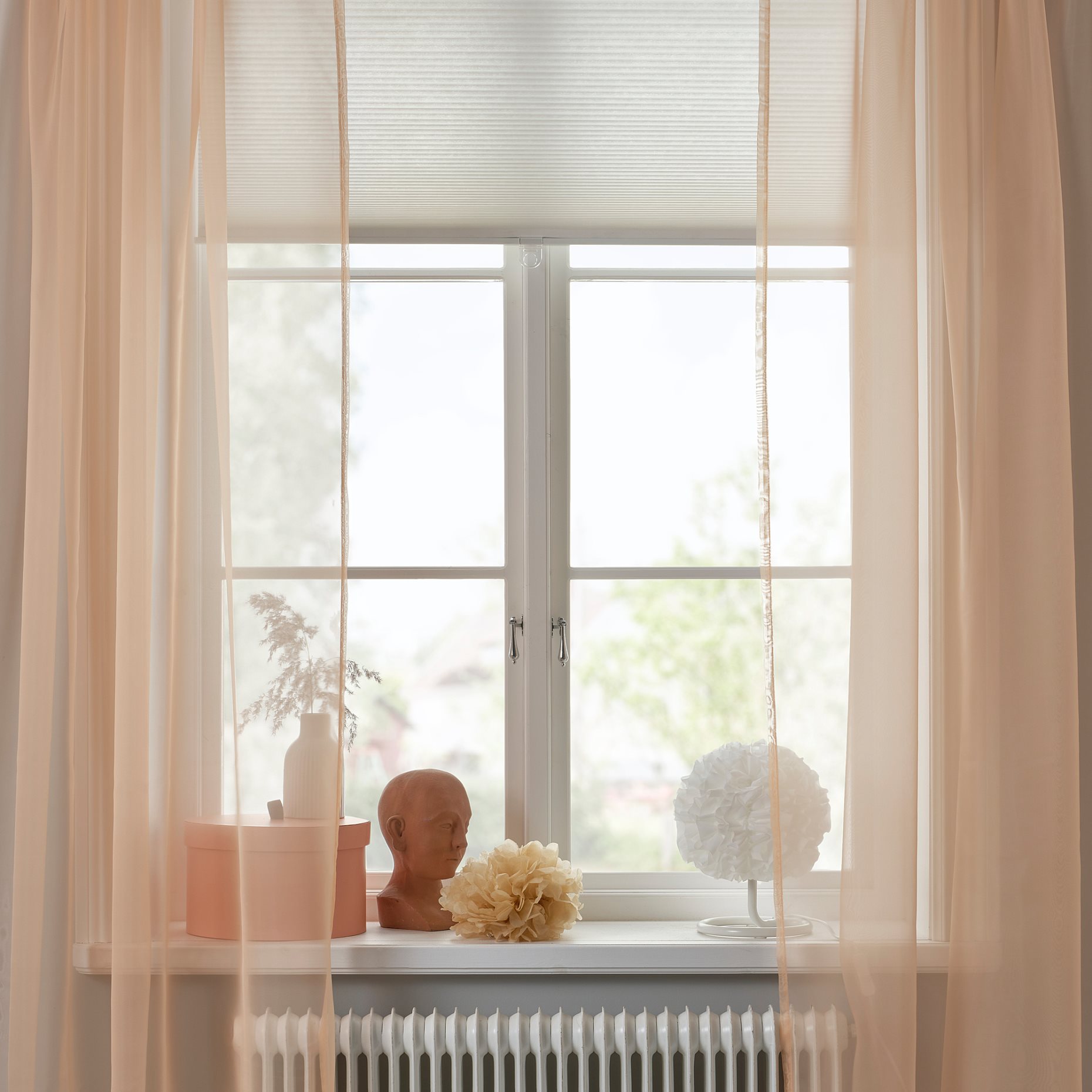 TERESIA, sheer curtains with rod pocket/1 pair, 145x300 cm, 806.078.77