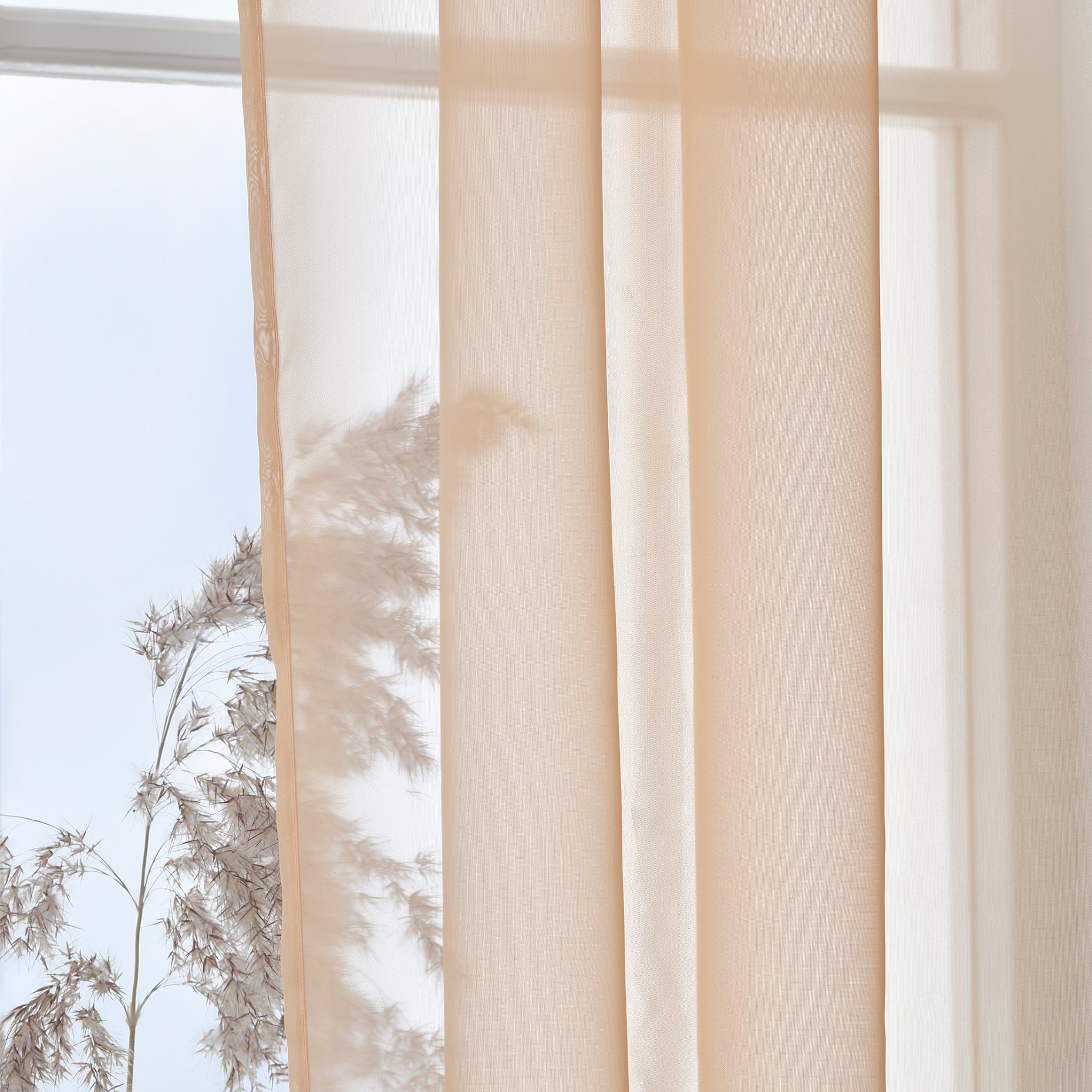 TERESIA, sheer curtains with rod pocket/1 pair, 145x300 cm, 806.078.77