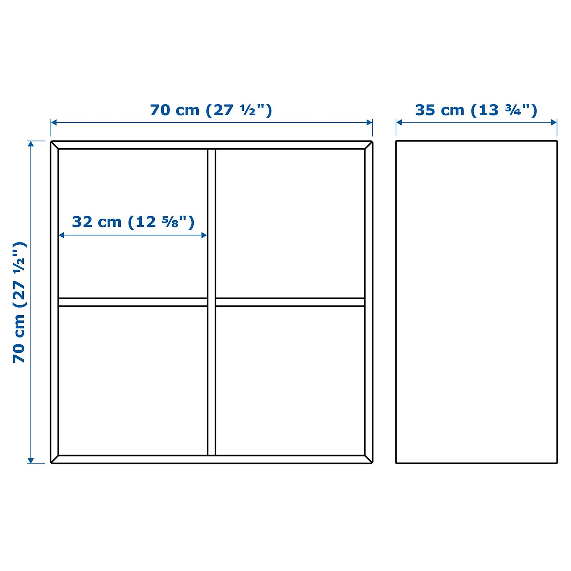 EKET, wall-mounted shelving unit with 4 compartments, 892.858.20