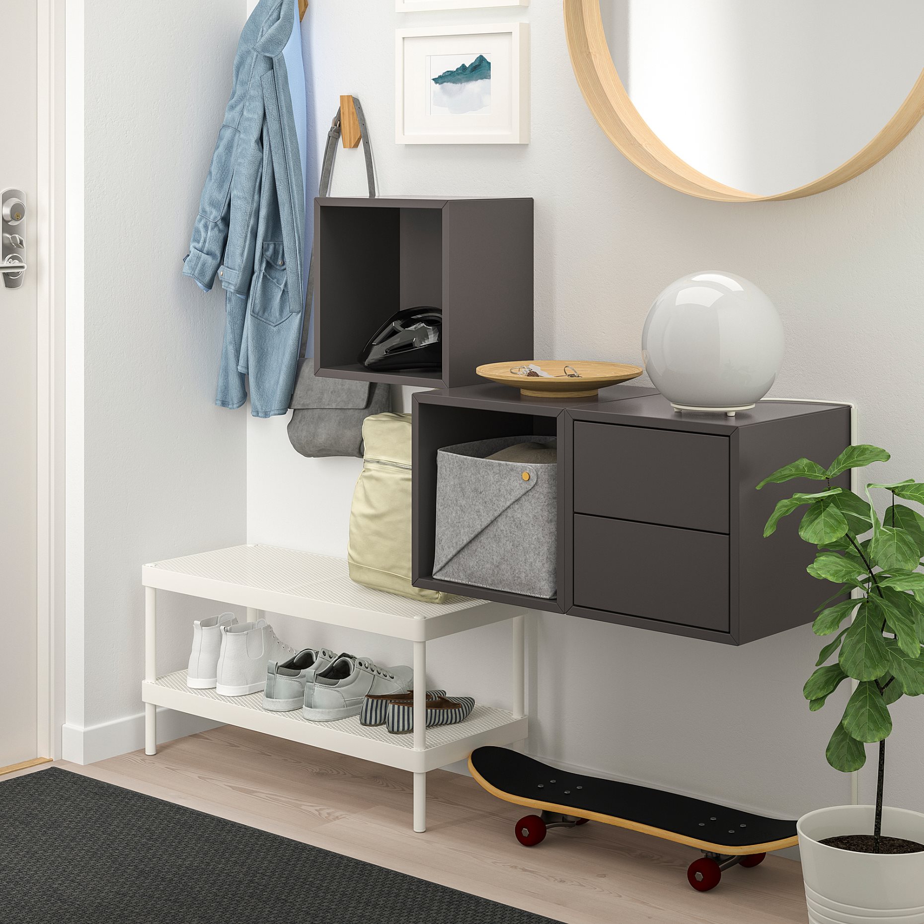 EKET, wall-mounted storage combination, 893.363.77
