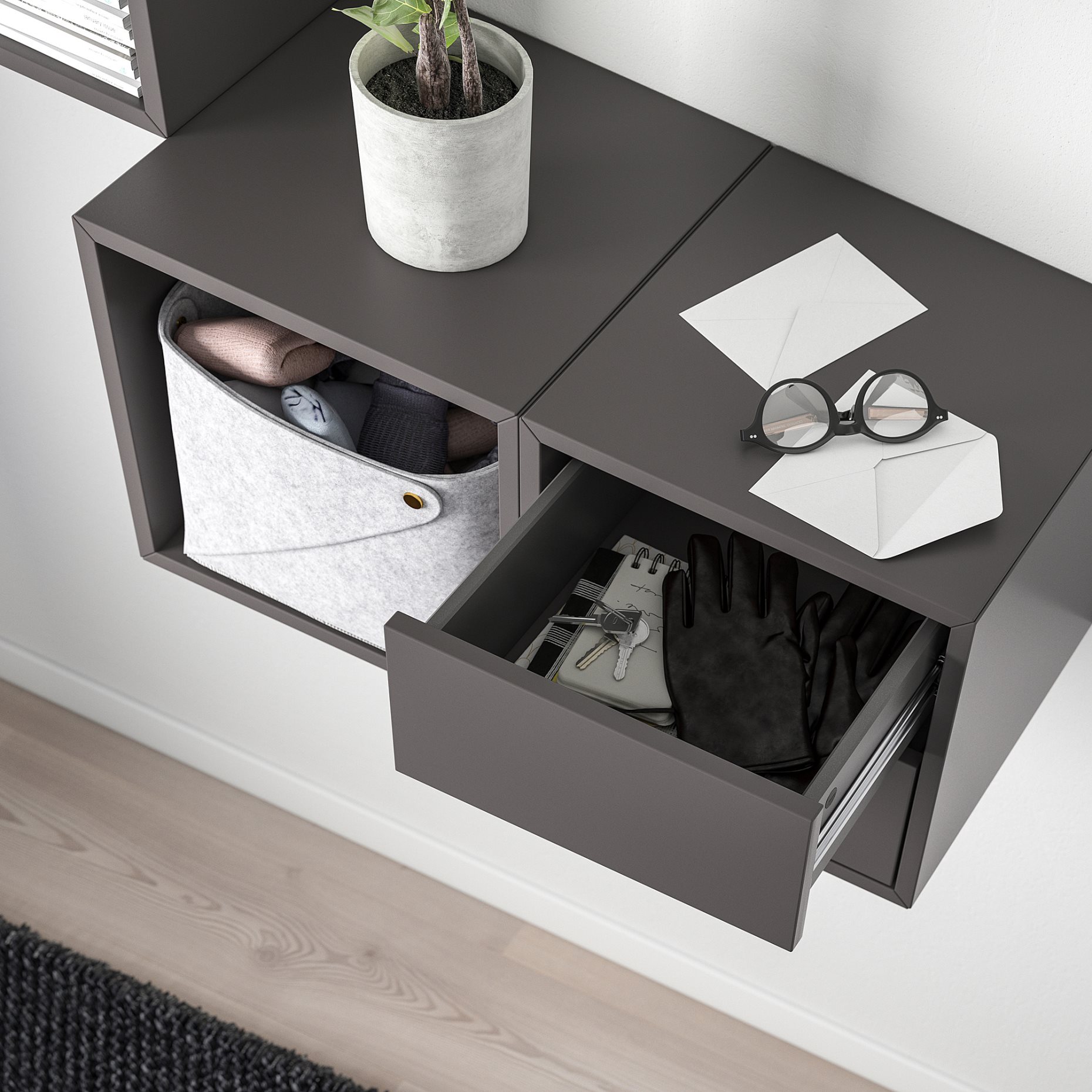 EKET, wall-mounted storage combination, 893.363.77