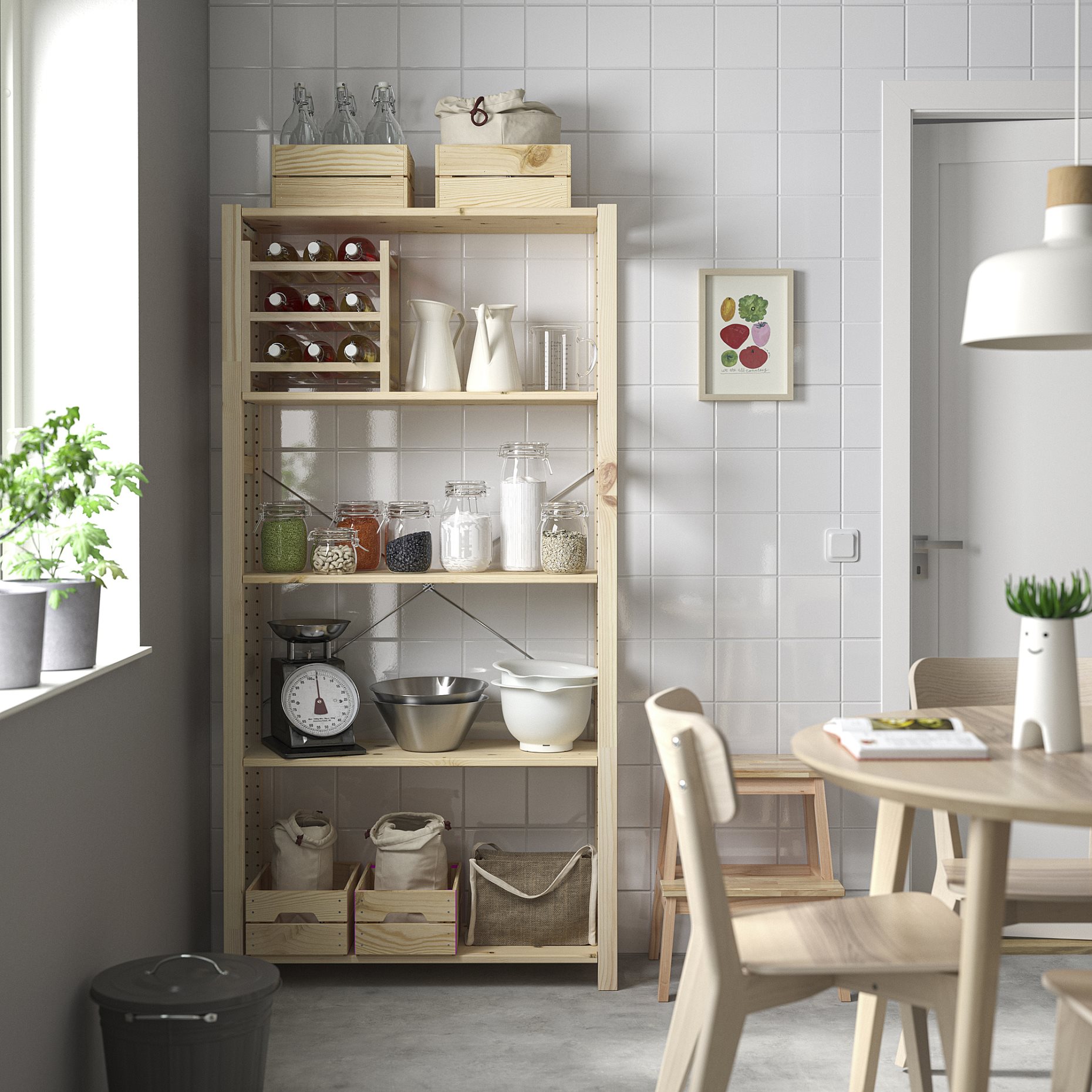 IVAR, shelving unit, 89x30x179 cm, 894.045.78