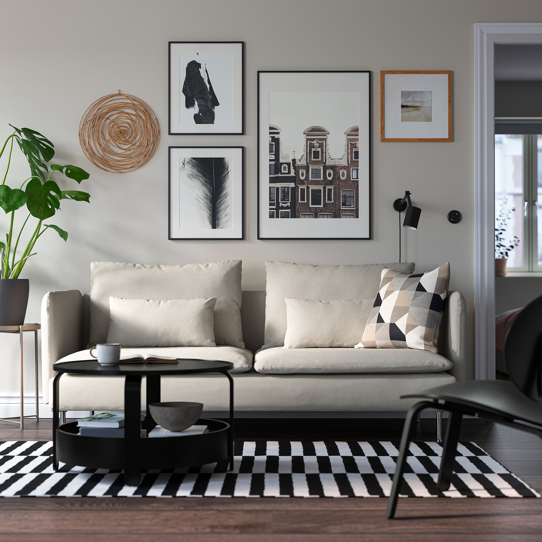 SÖDERHAMN, 3-seat sofa, 894.496.90