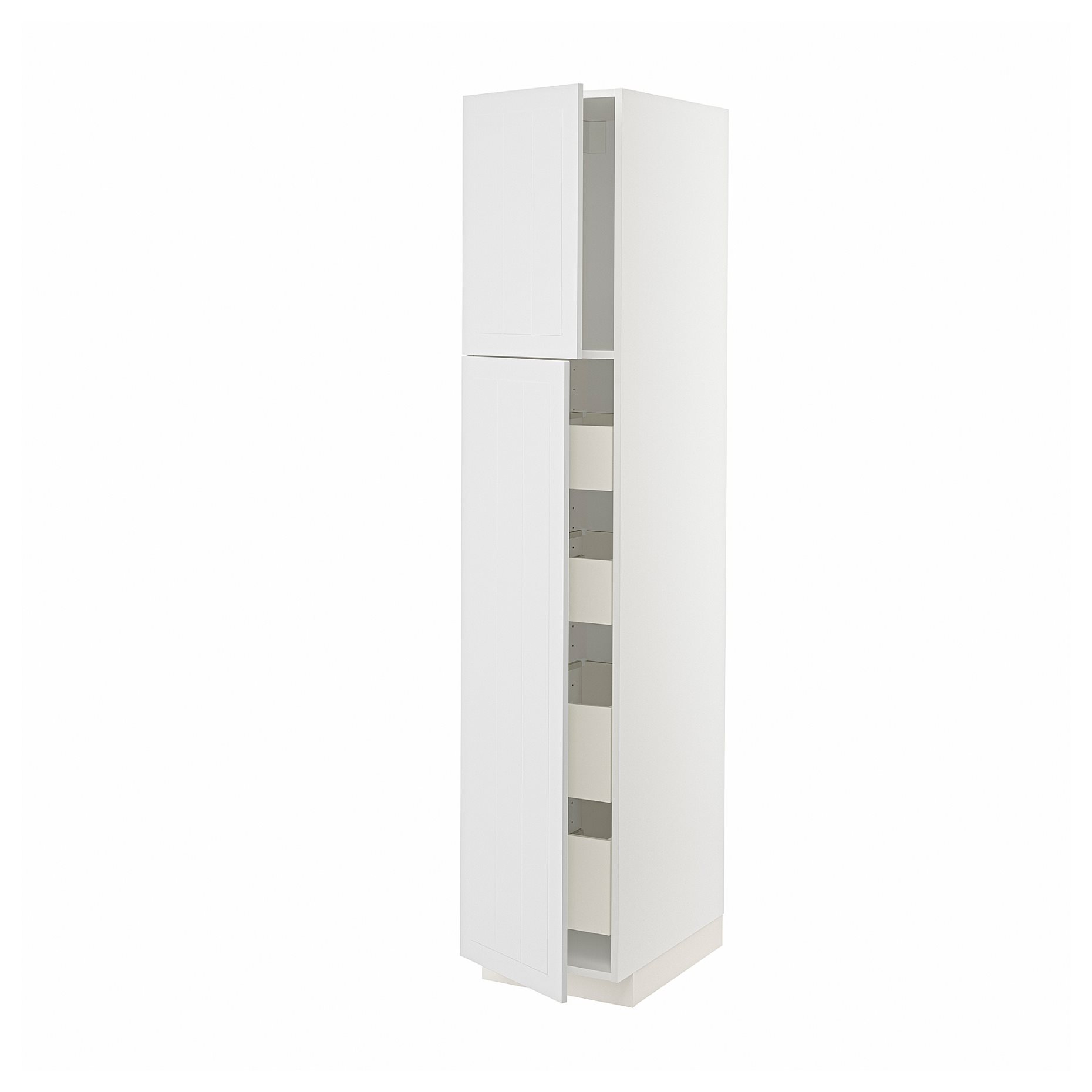 METOD, high cabinet with 2 doors/4 drawers, 40x60x200 cm, 894.551.10