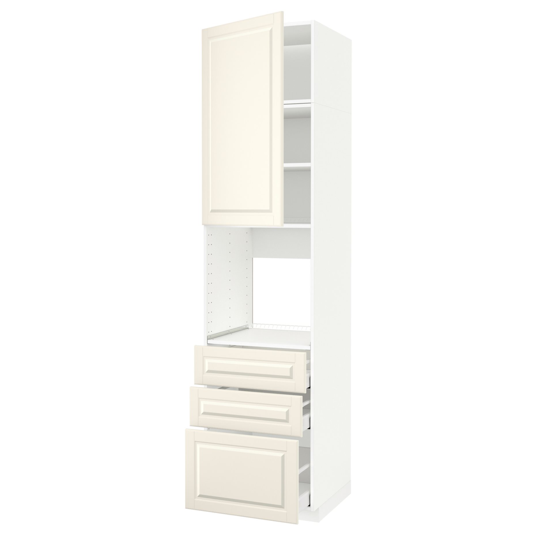 METOD, high cabinet for oven with door/3 drawers, 60x60x240 cm, 894.554.74