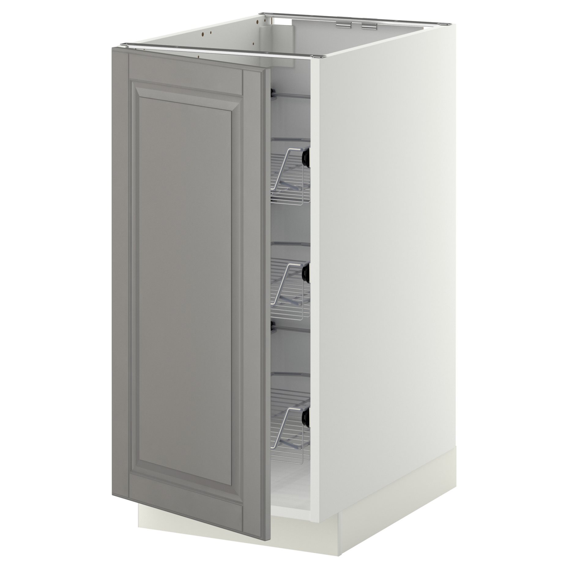 METOD, base cabinet with wire baskets, 40x60 cm, 894.661.37