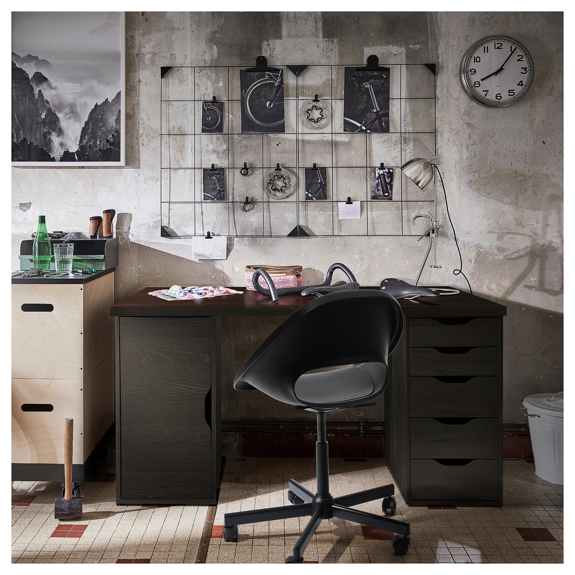 LAGKAPTEN/ALEX, desk, 140x60 cm, 895.214.93