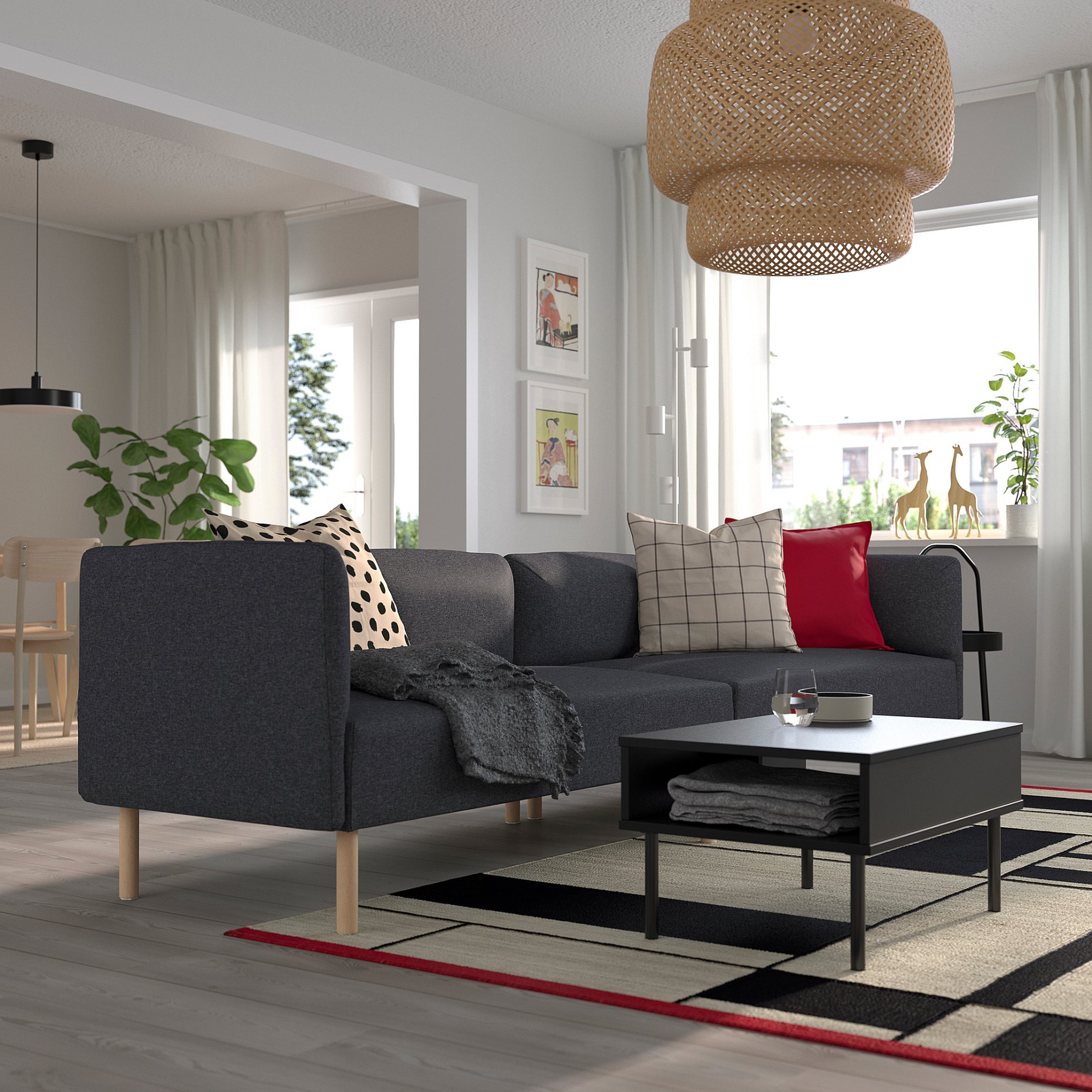LILLEHEM, σύνθεση καναπέ 4 θέσεων, 895.360.41