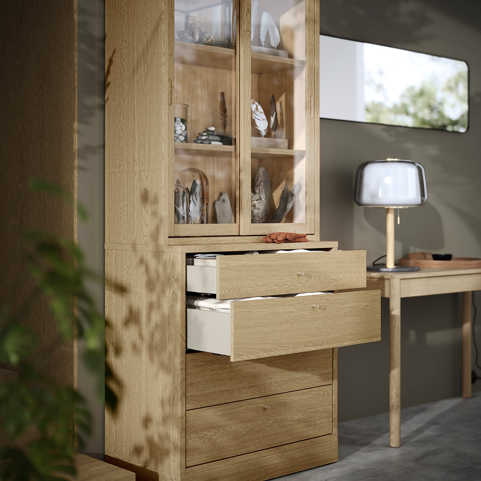 TONSTAD, storage combination with drawers, 82x47x210 cm, 895.478.79
