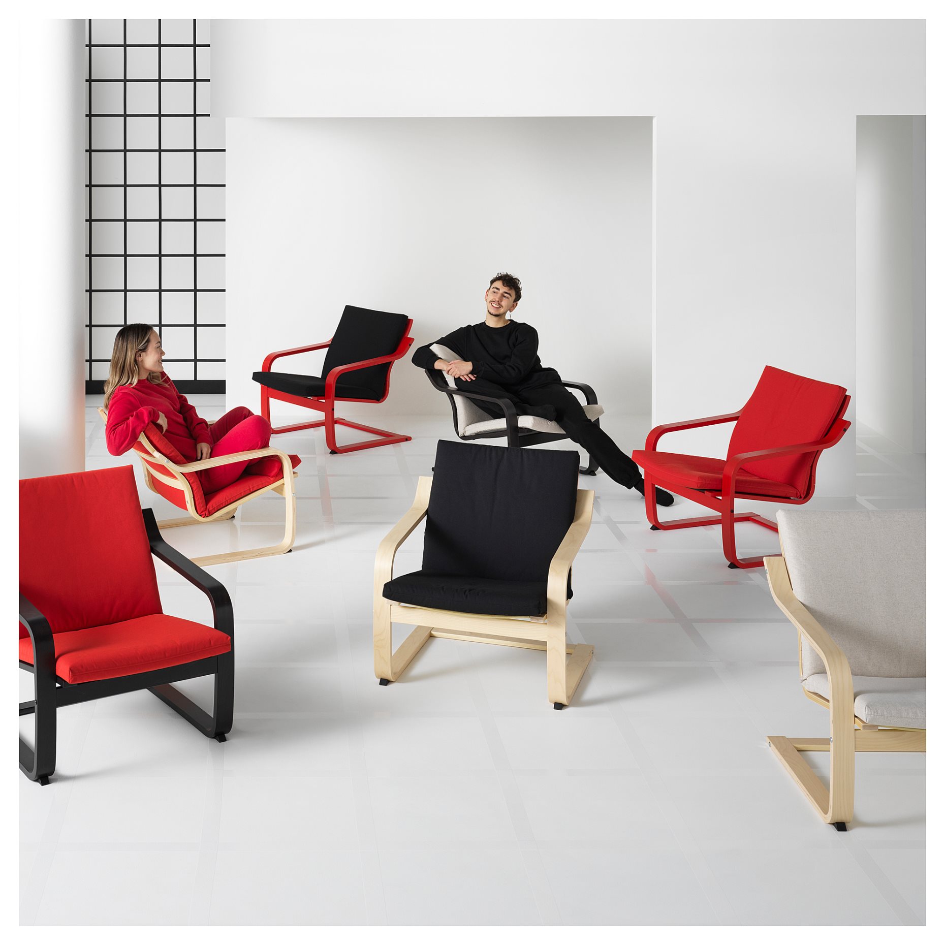 POÄNG, low-back armchair, 895.516.11