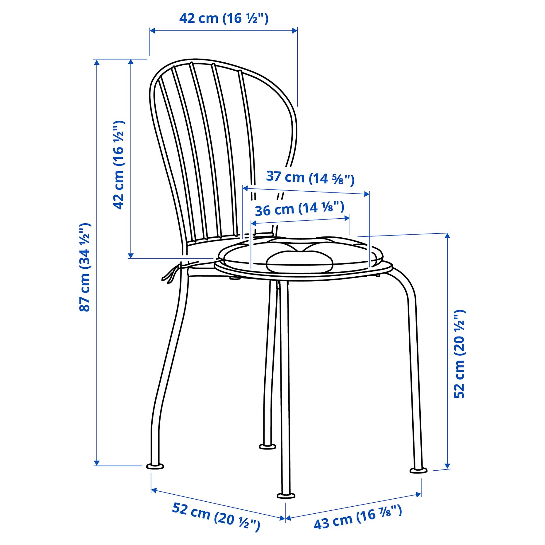 LÄCKÖ, table and 2 chairs/outdoor, 70 cm, 895.753.63