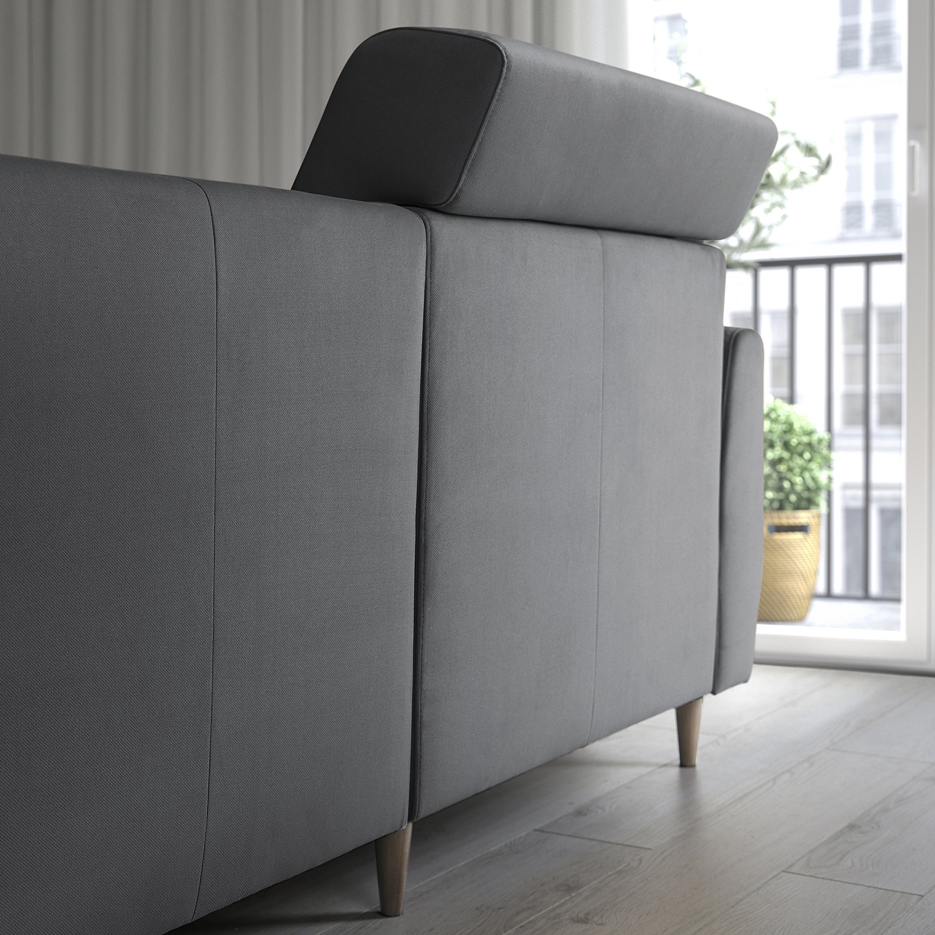 SLATORP, 3-seat sofa with chaise longue, 895.775.74