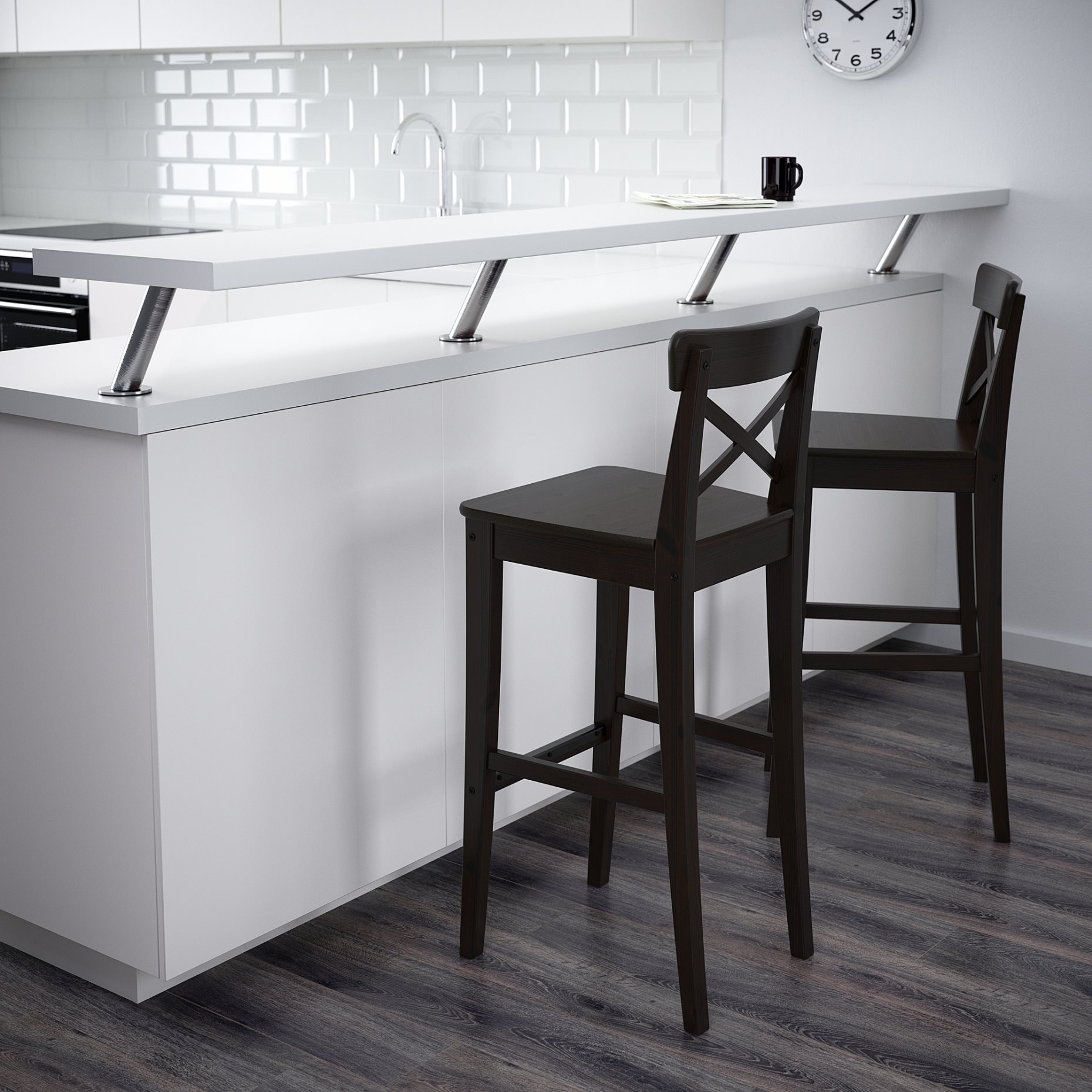 INGOLF, bar stool with backrest, 902.485.15