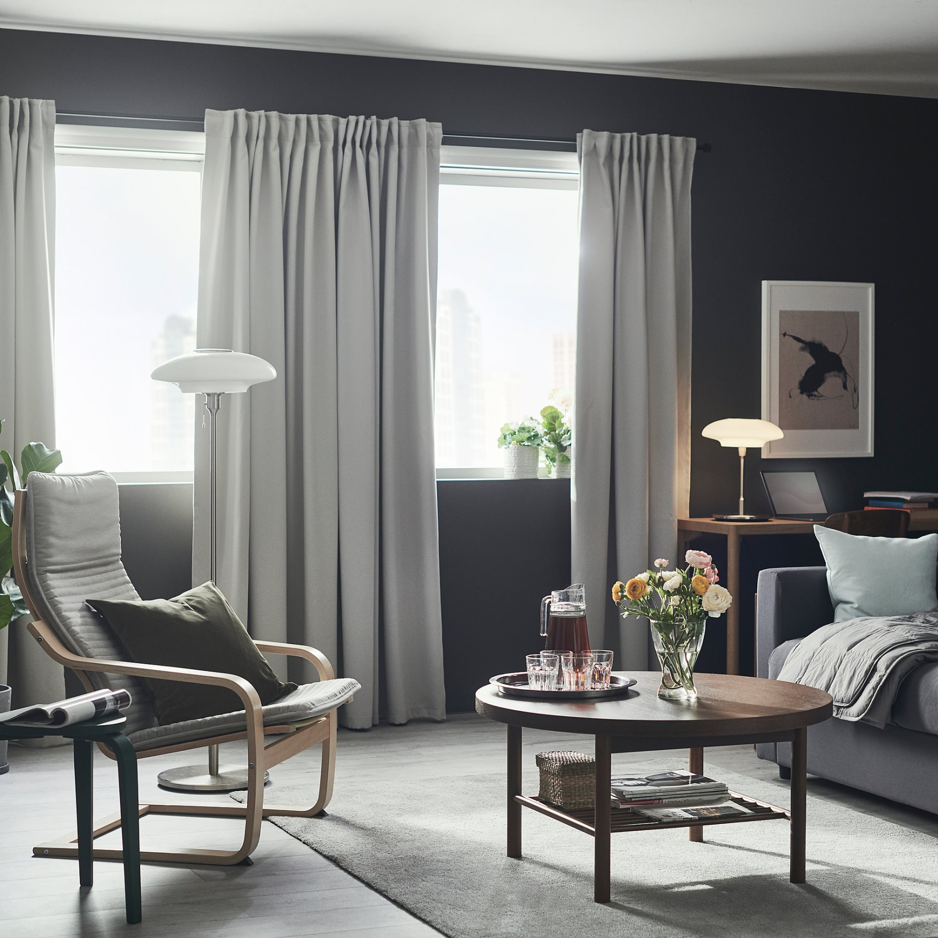 MAJGULL, room darkening curtains, 1 pair, 903.467.52