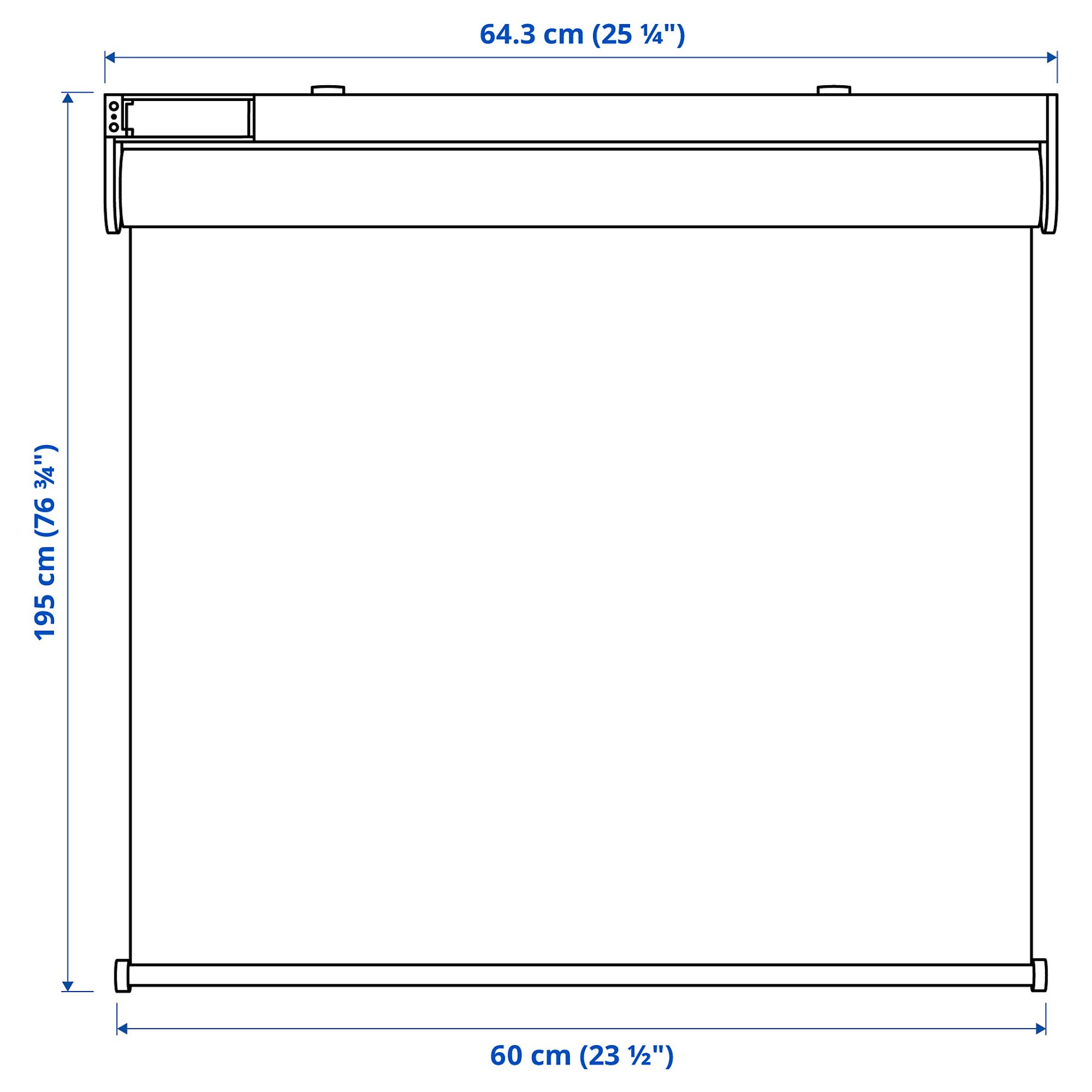 KADRILJ, roller blind, wireless/battery-operated, 904.081.27