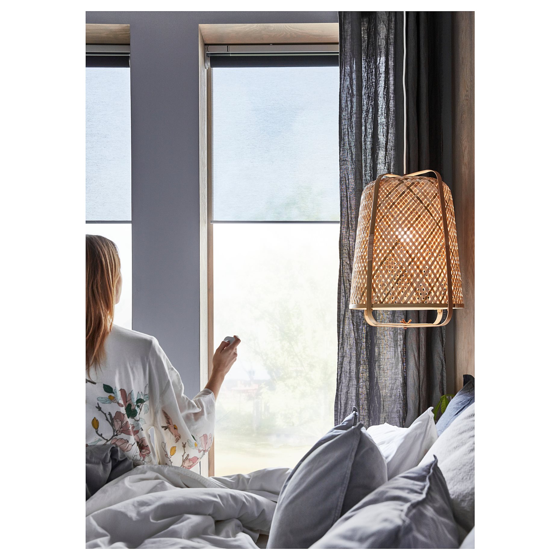 KADRILJ, roller blind, wireless/battery-operated, 904.081.27