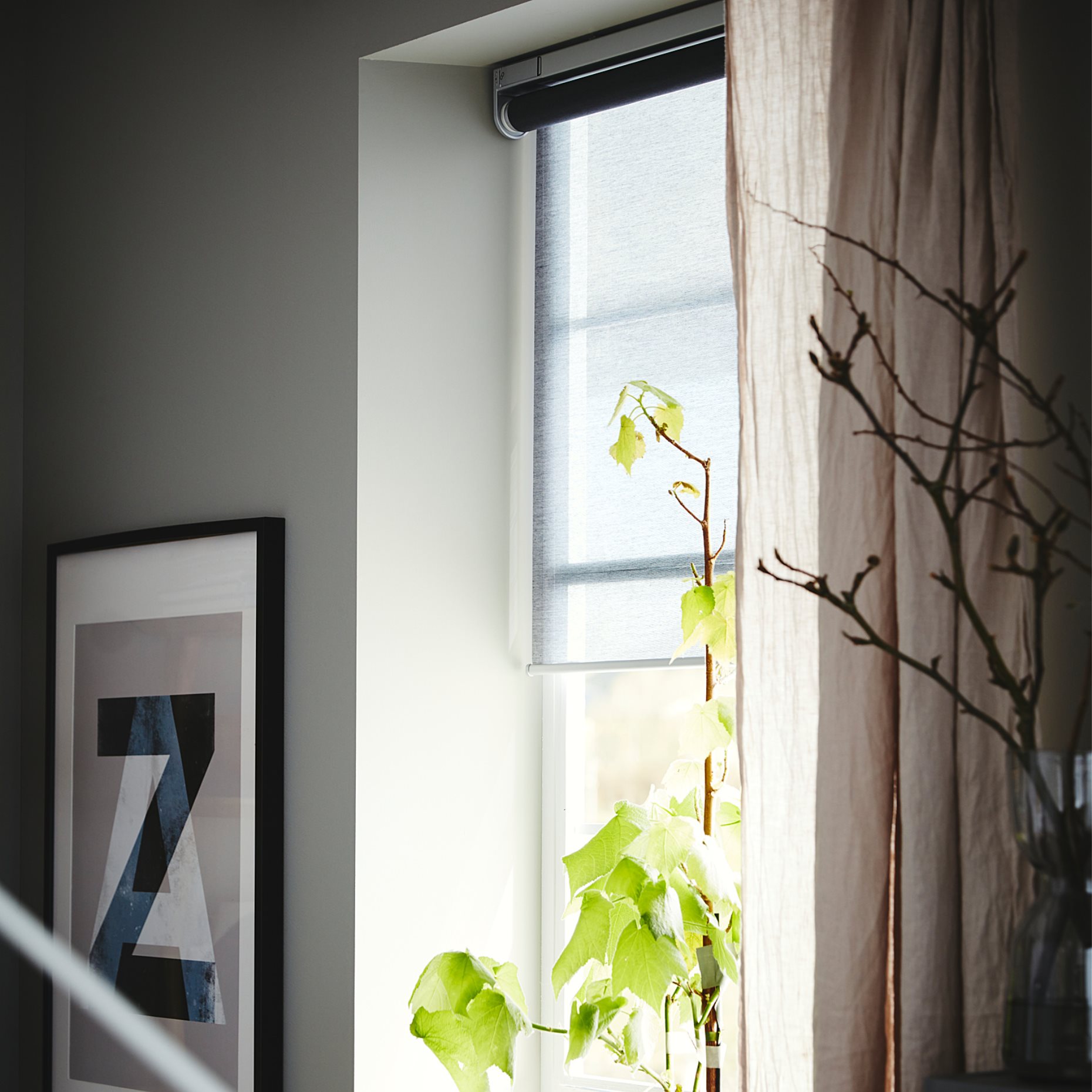 KADRILJ, roller blind, wireless/battery-operated, 904.081.27