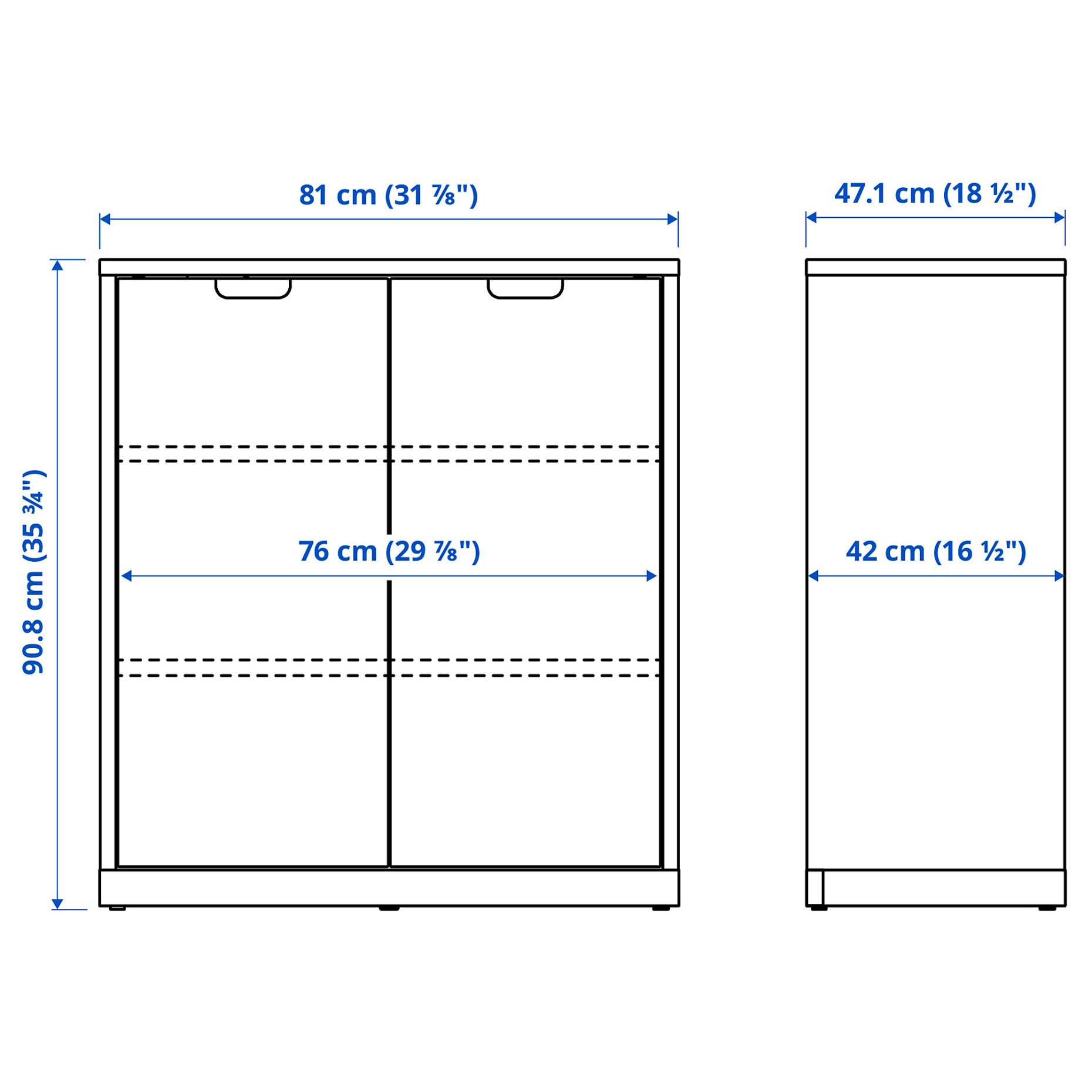 TONSTAD, cabinet with doors, 81x47x91 cm, 904.887.13