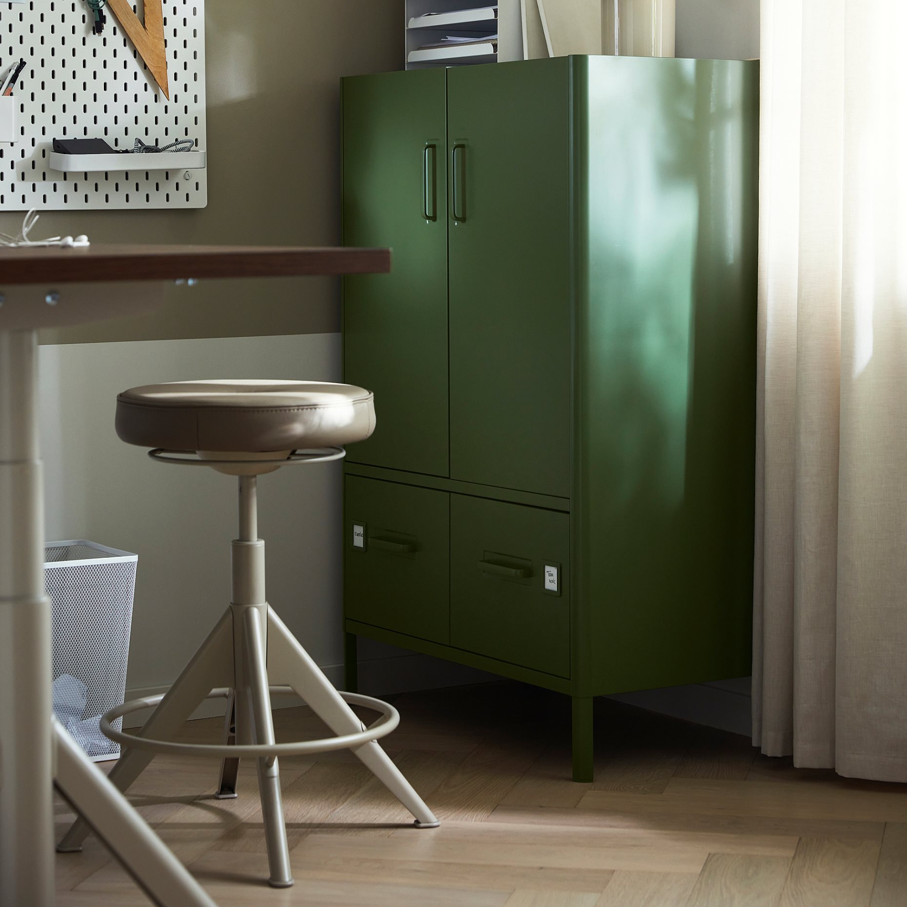 IDÅSEN, cabinet with doors and drawers, 80x47x119 cm, 904.963.98