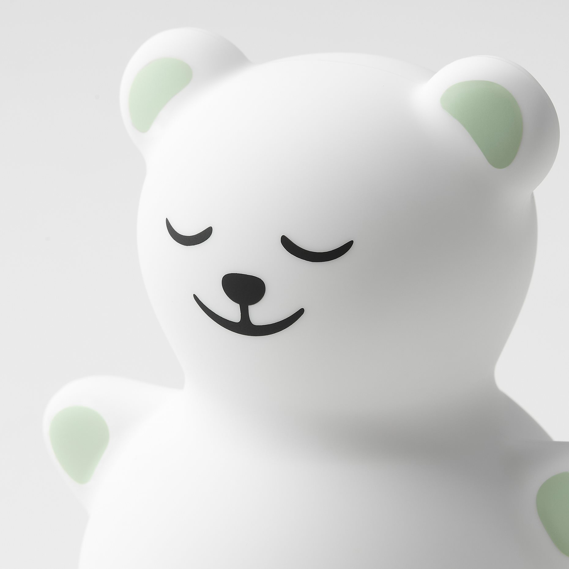 TÖVÄDER, night light with built-in LED light source/bear/battery-operated, 905.169.14