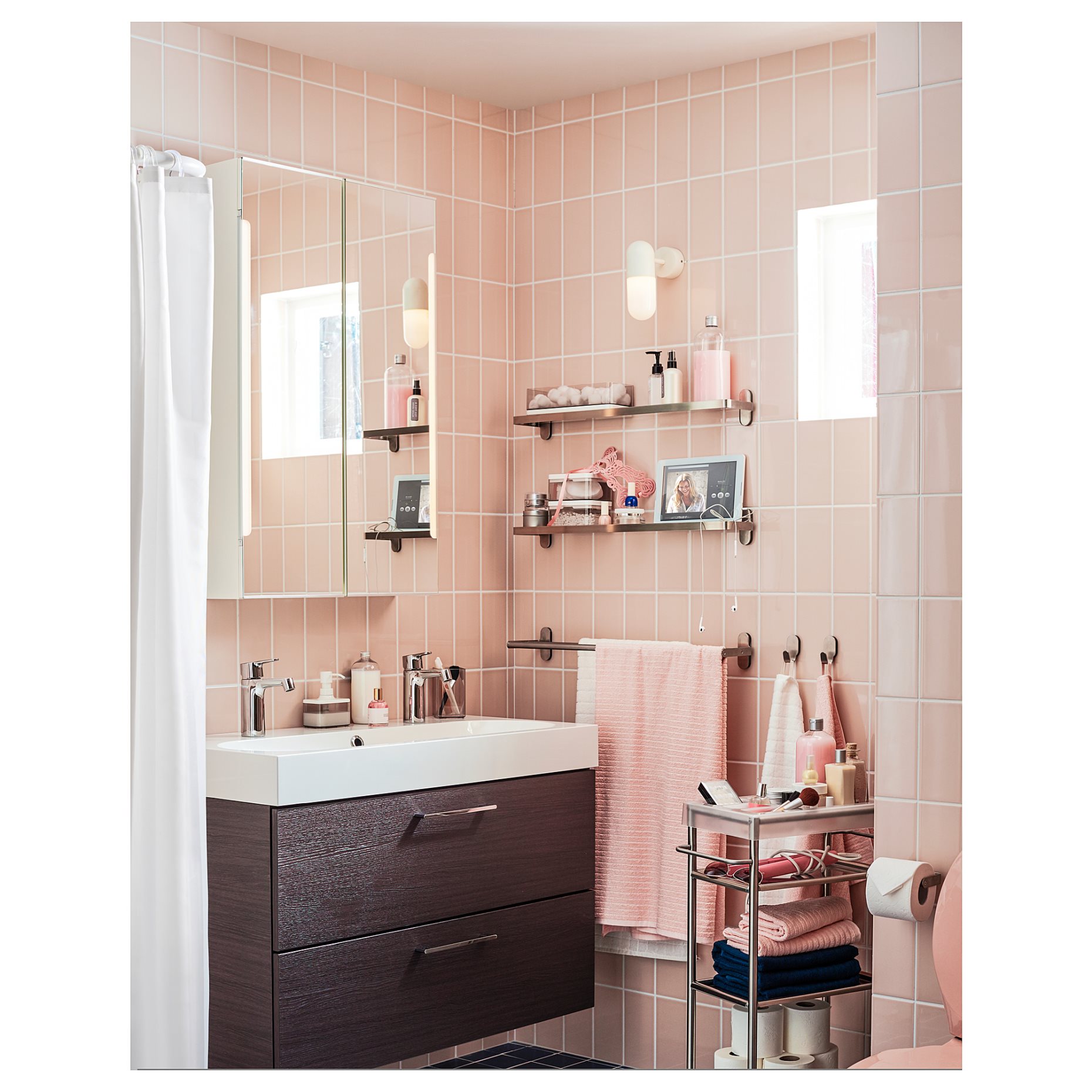 BROGRUND, γυάλινο ράφι, 67x11 cm, 905.246.74