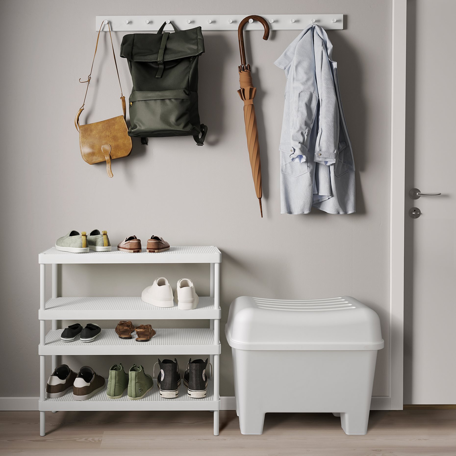 BURSJON, stool with storage, 905.922.48